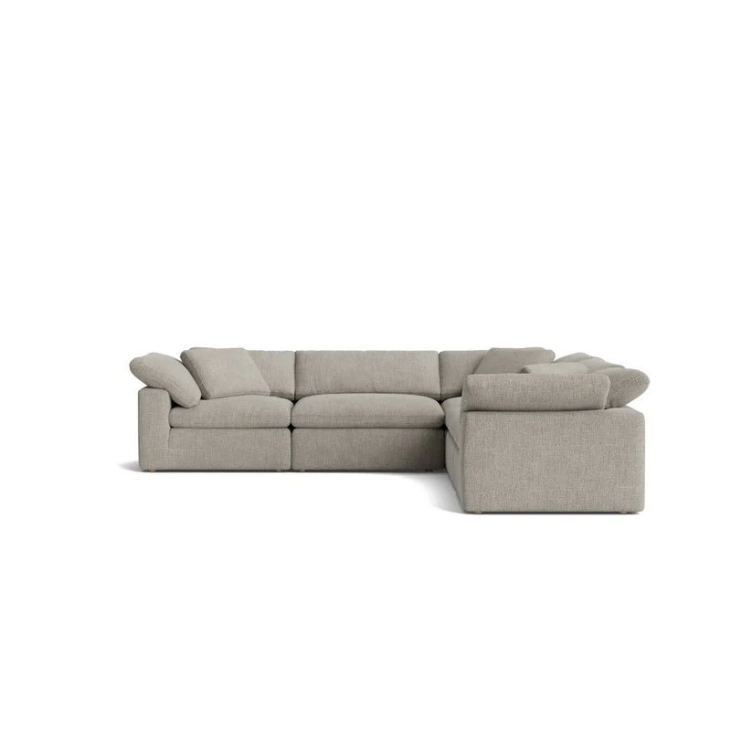 Movie Night™ 5-Piece Modular Sectional Closed, Large, Oatmeal
