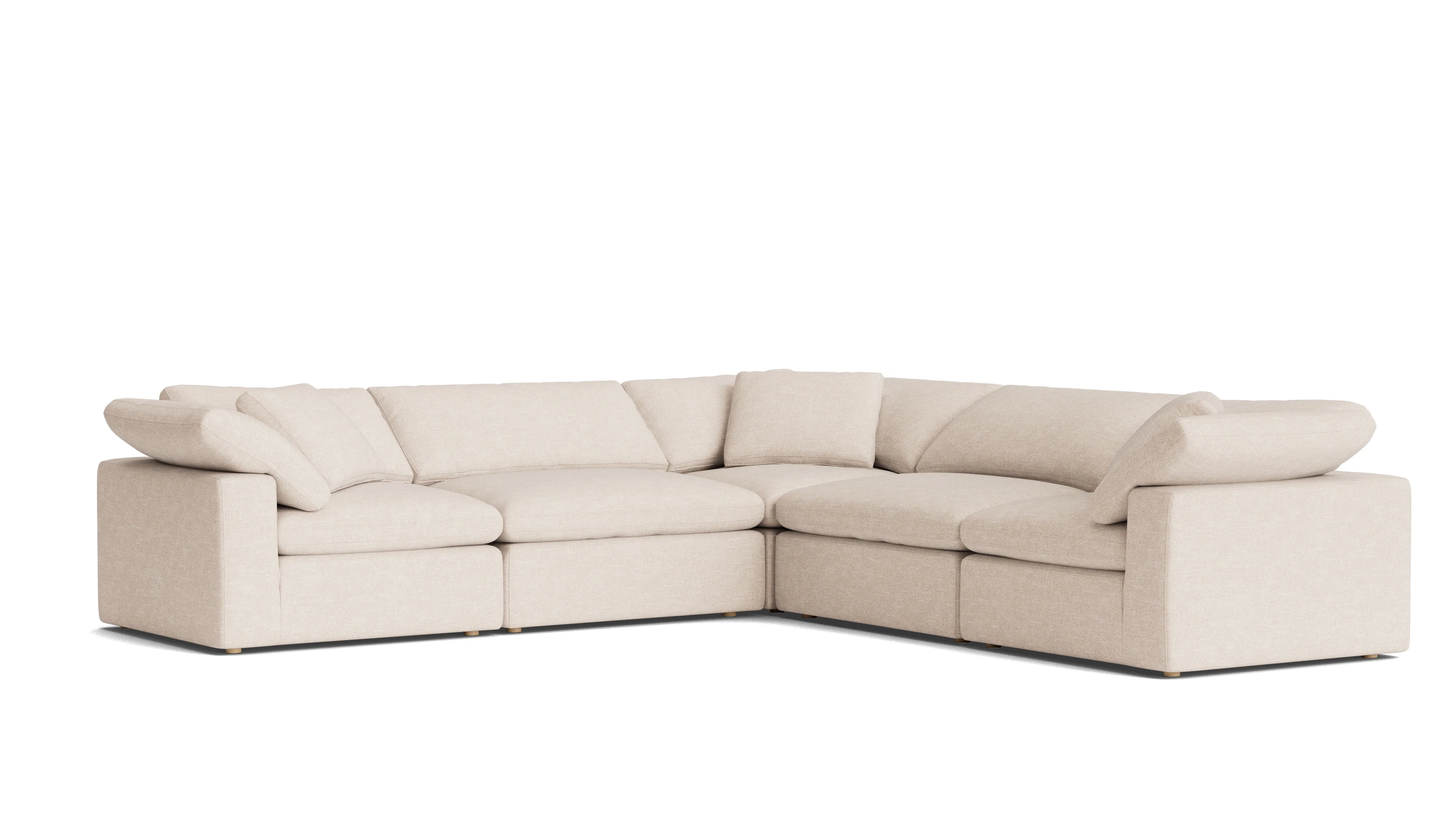 Movie Night™ 5-Piece Modular Sectional Closed, Large, Sunbeam - Image 4