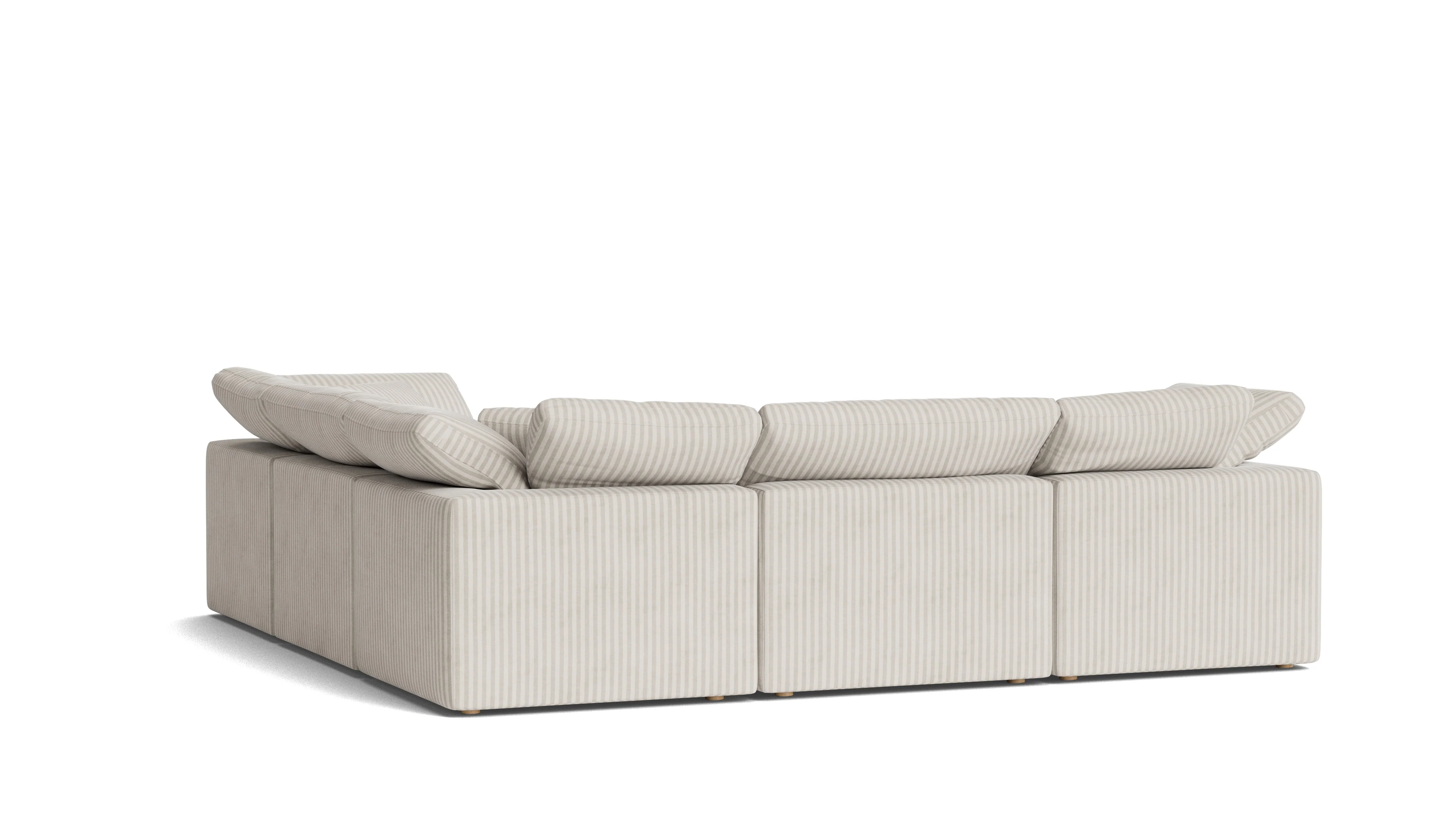 Movie Night™ 5-Piece Modular Sectional Closed, Standard, Newport Stripe - Image 5