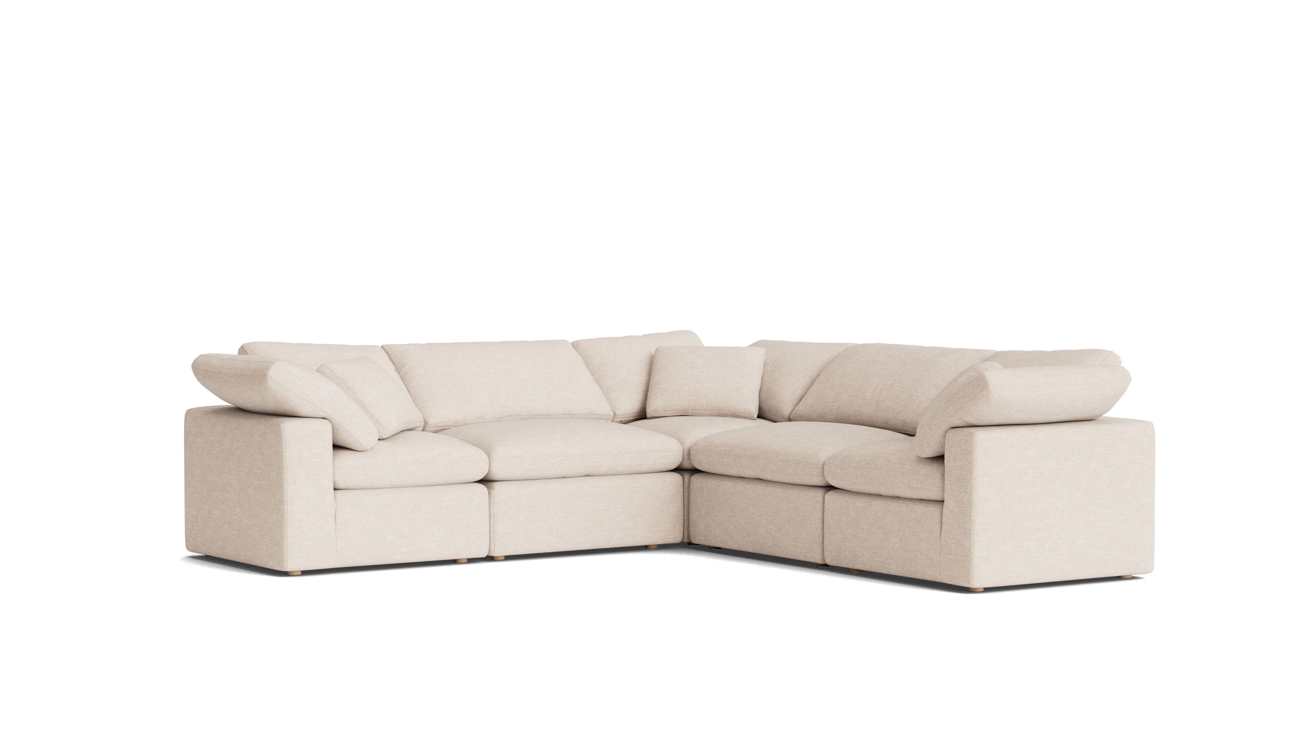 Movie Night™ 5-Piece Modular Sectional Closed, Standard, Sunbeam - Image 4