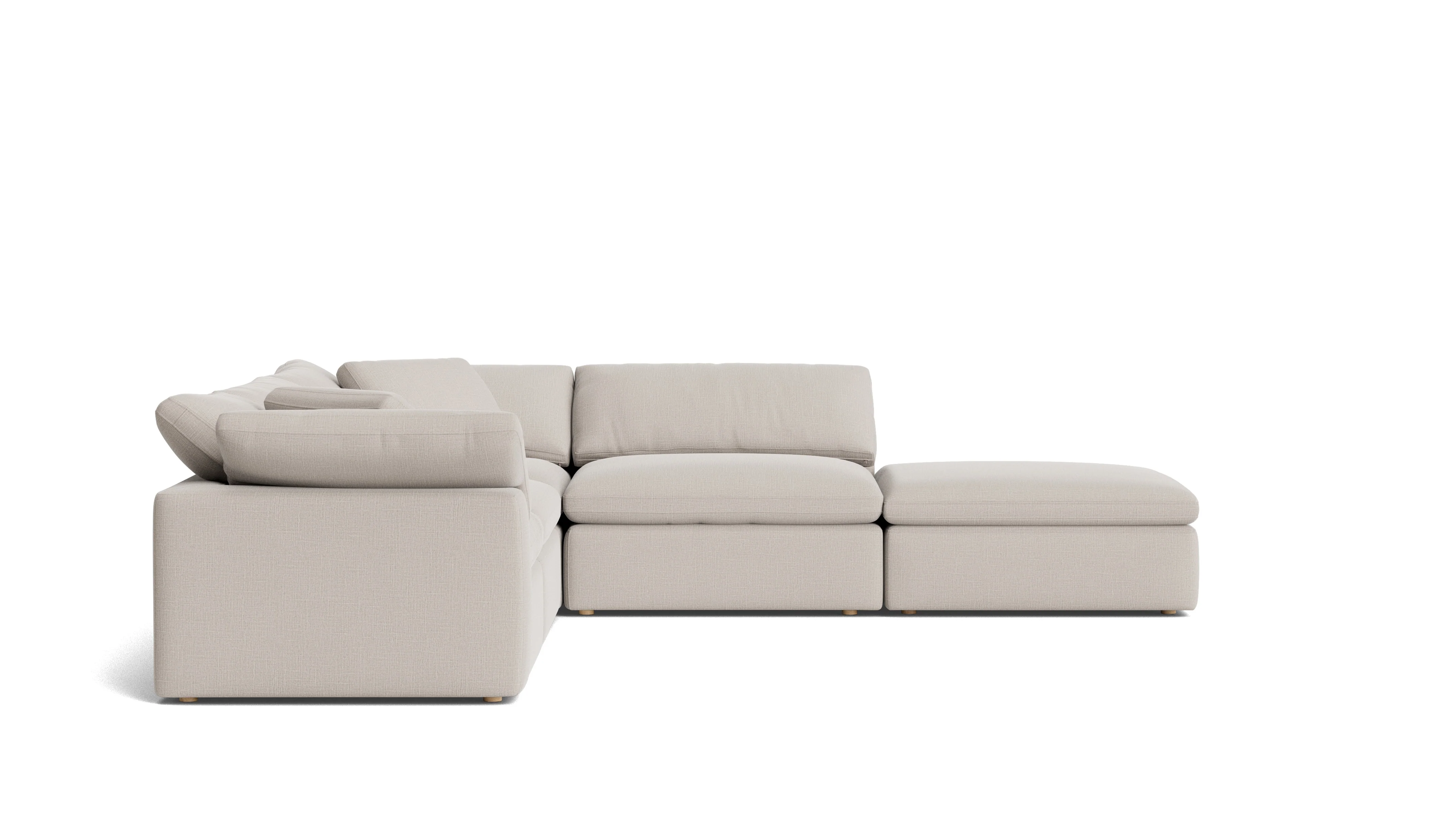 Movie Night™ 5-Piece Modular Sectional, Large, Clay - Image 4