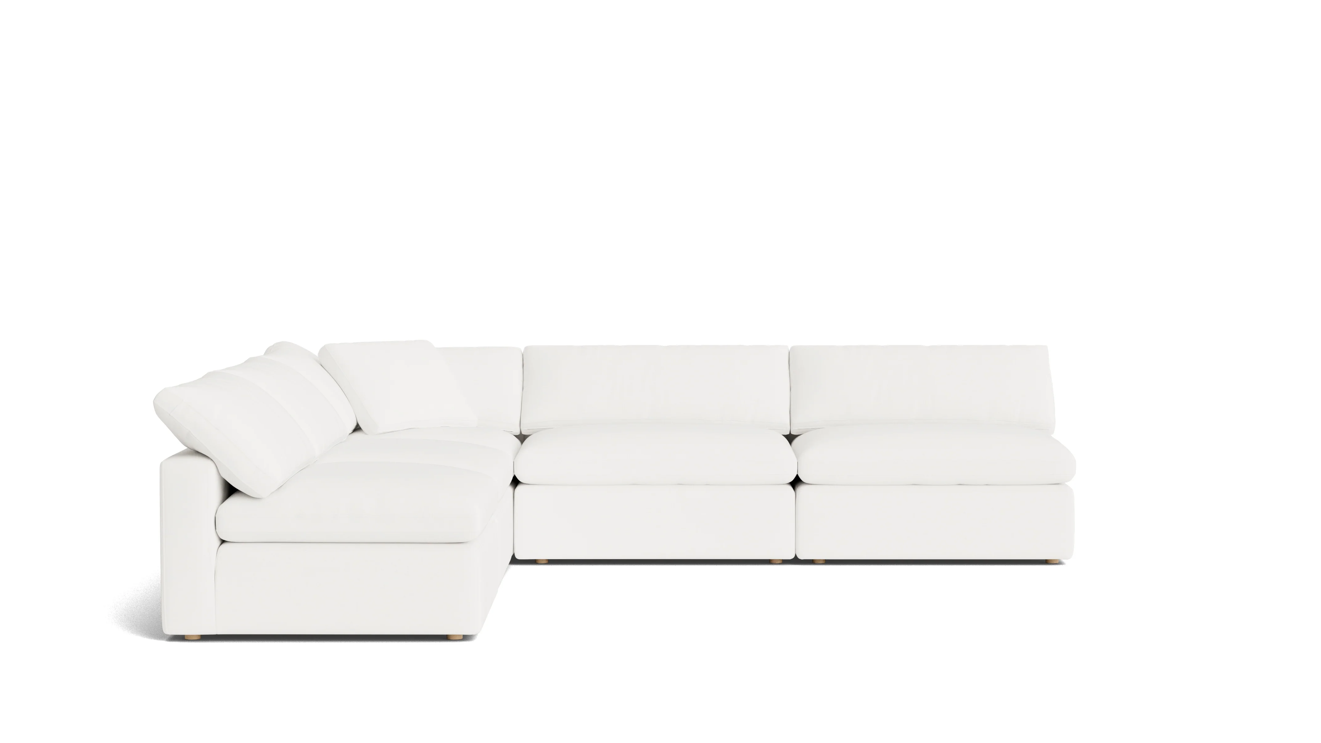 Movie Night™ 5-Piece Modular Sectional Open, Large, Brie - Image 4
