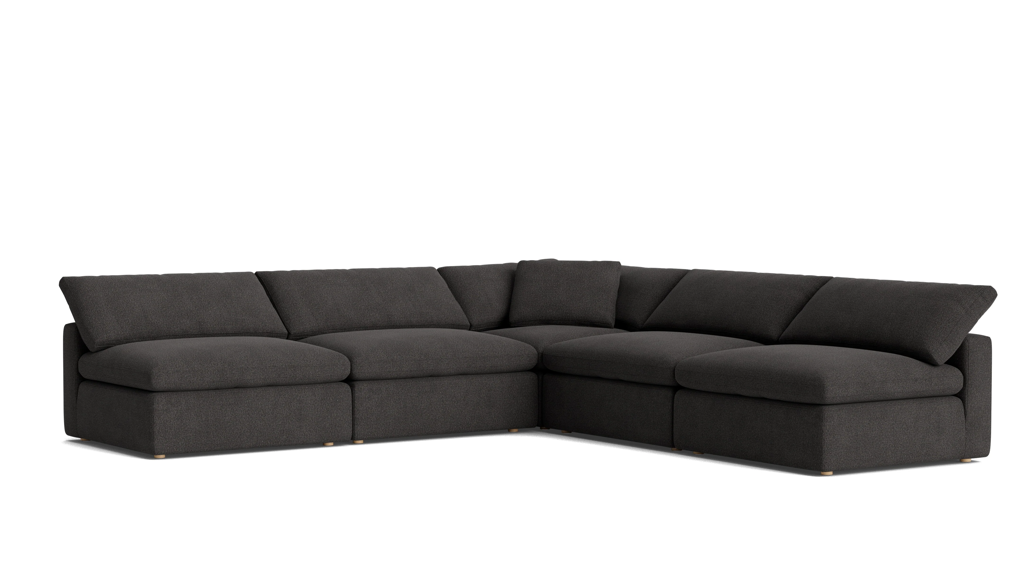 Movie Night™ 5-Piece Modular Sectional Open, Large, Dark Shadow - Image 3