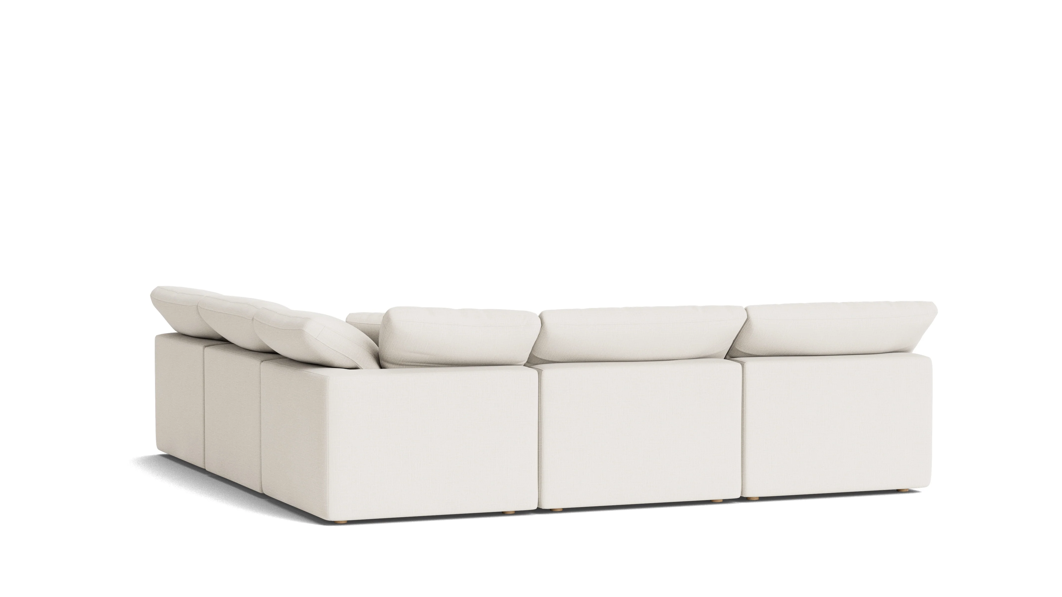 Movie Night™ 5-Piece Modular Sectional Open, Standard, Cream Linen - Image 5