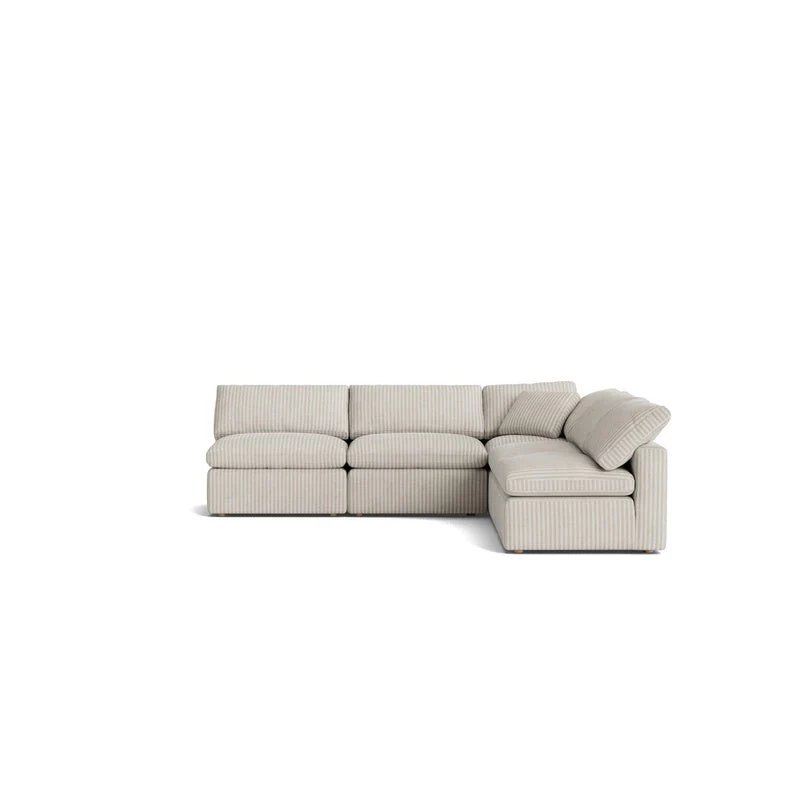 Movie Night™ 5-Piece Modular Sectional Open, Standard, Newport Stripe