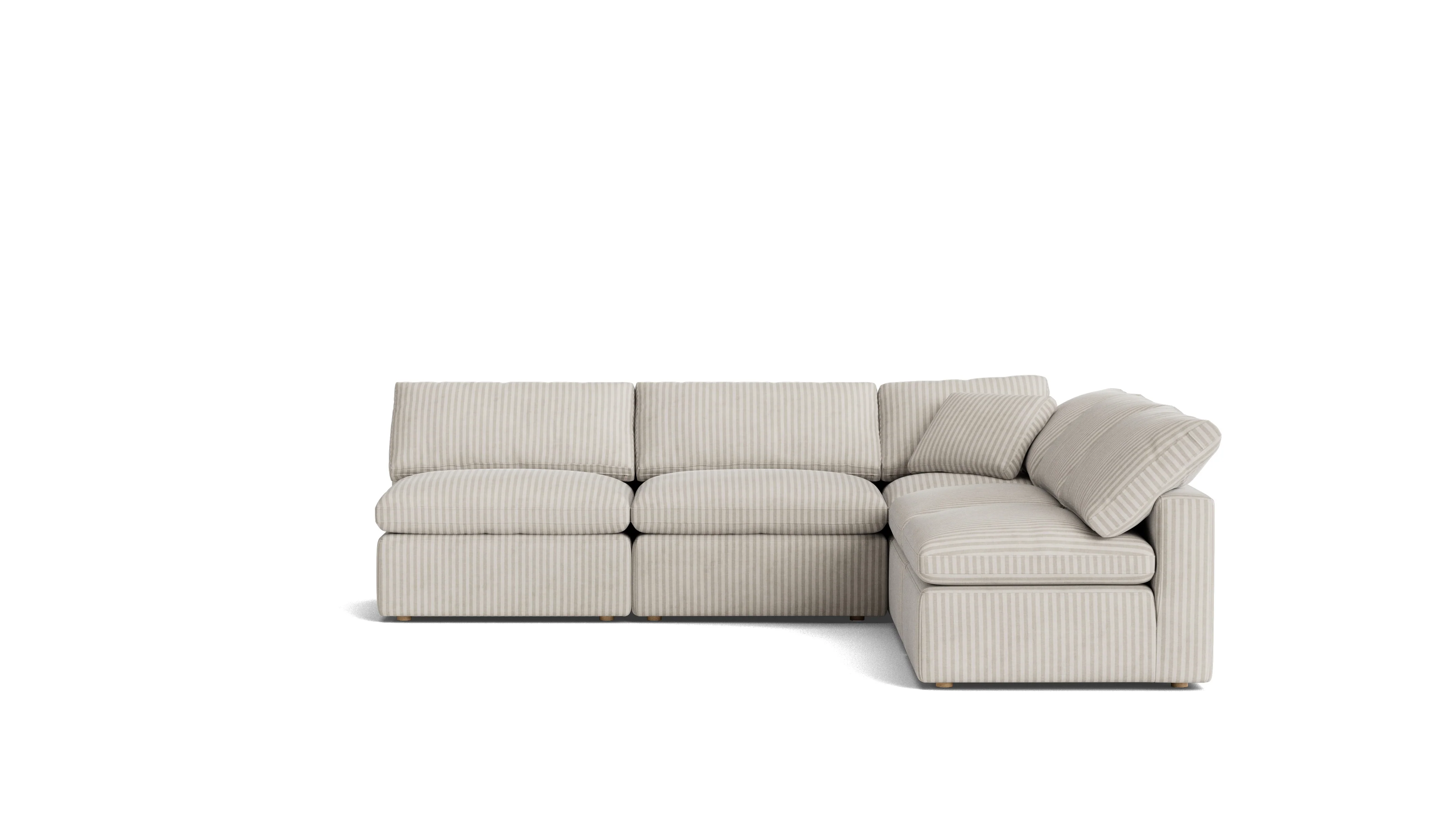 Movie Night™ 5-Piece Modular Sectional Open, Standard, Newport Stripe - Image 2