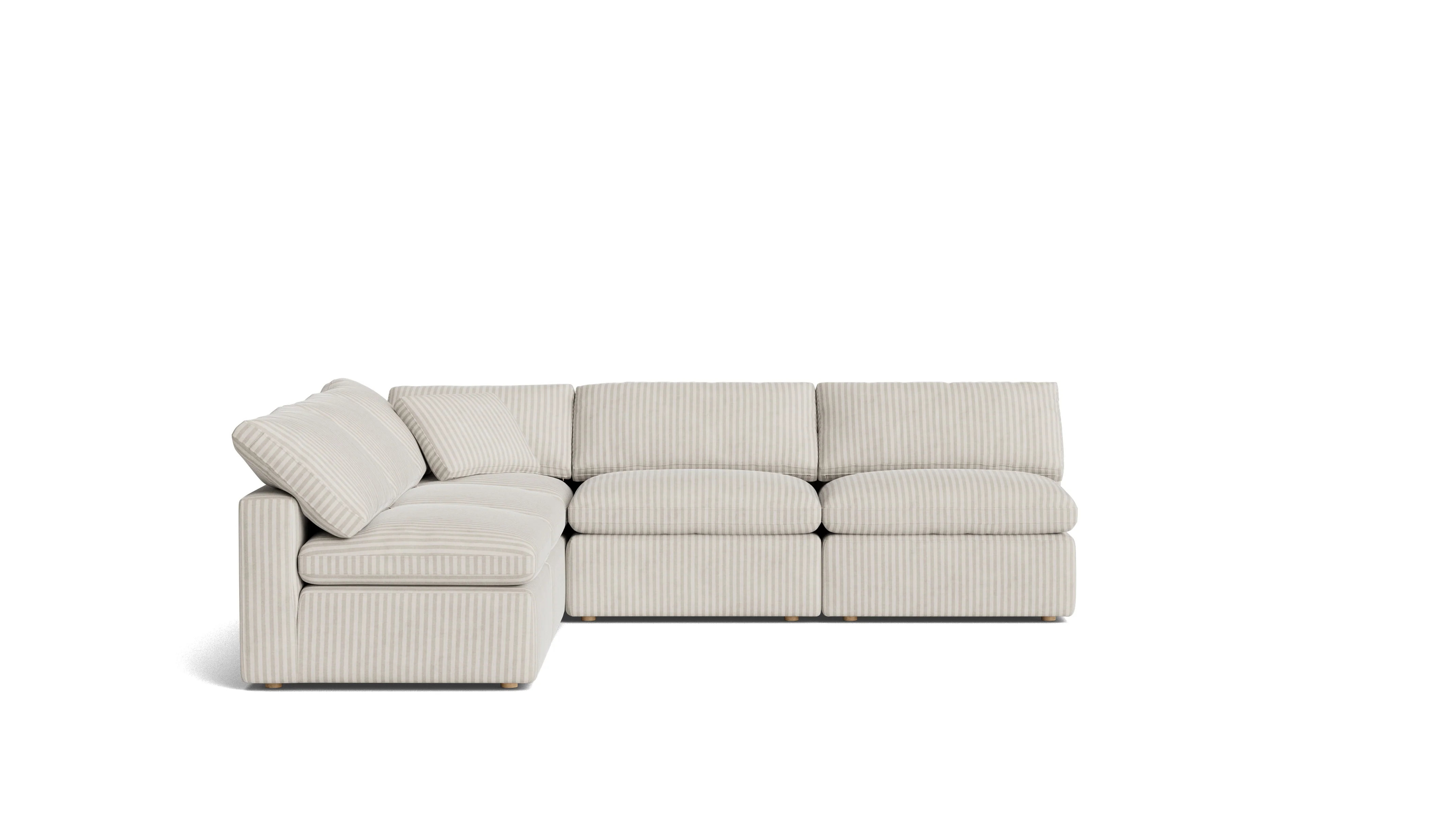 Movie Night™ 5-Piece Modular Sectional Open, Standard, Newport Stripe - Image 4