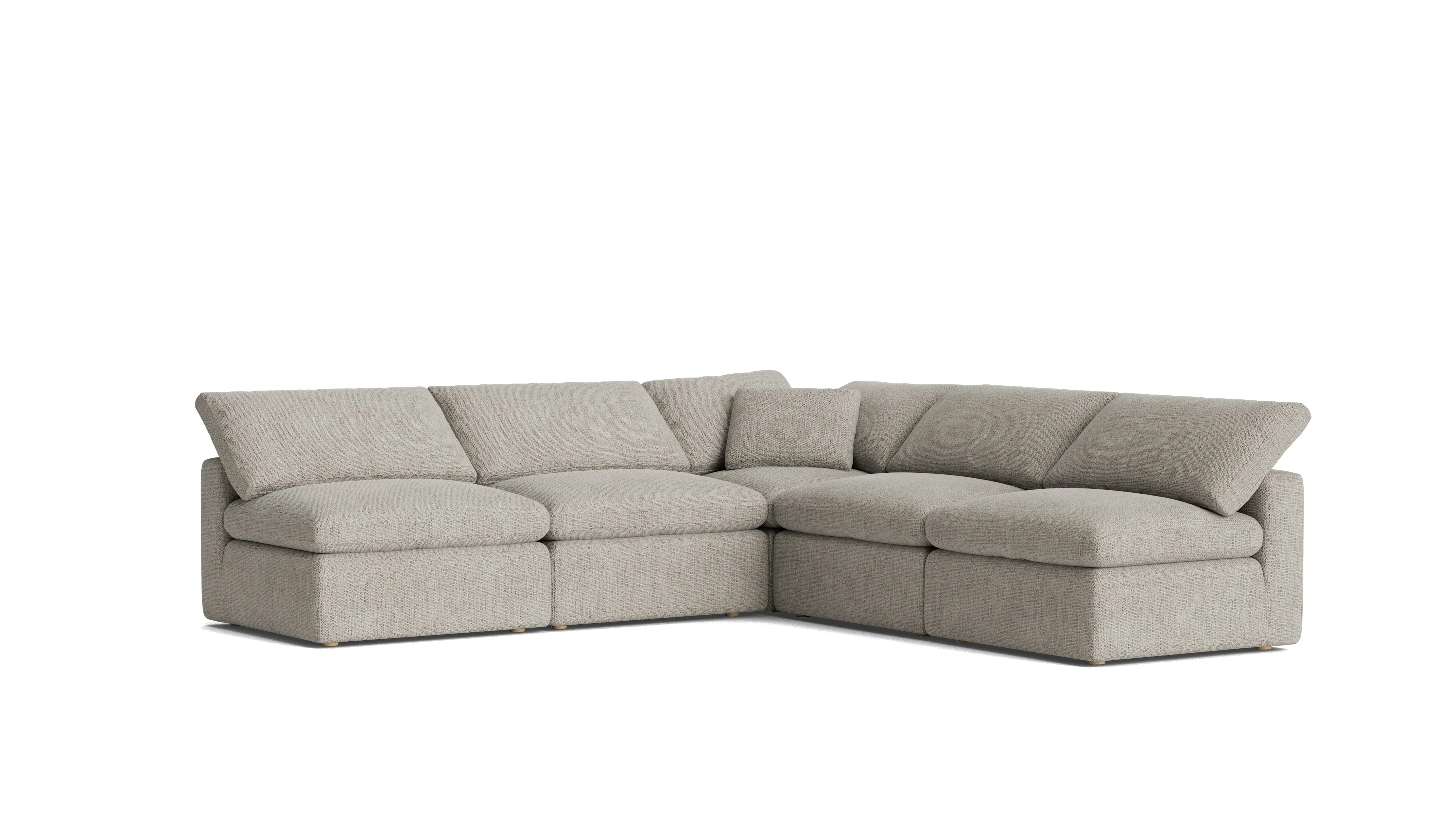 Movie Night™ 5-Piece Modular Sectional Open, Standard, Oatmeal - Image 3