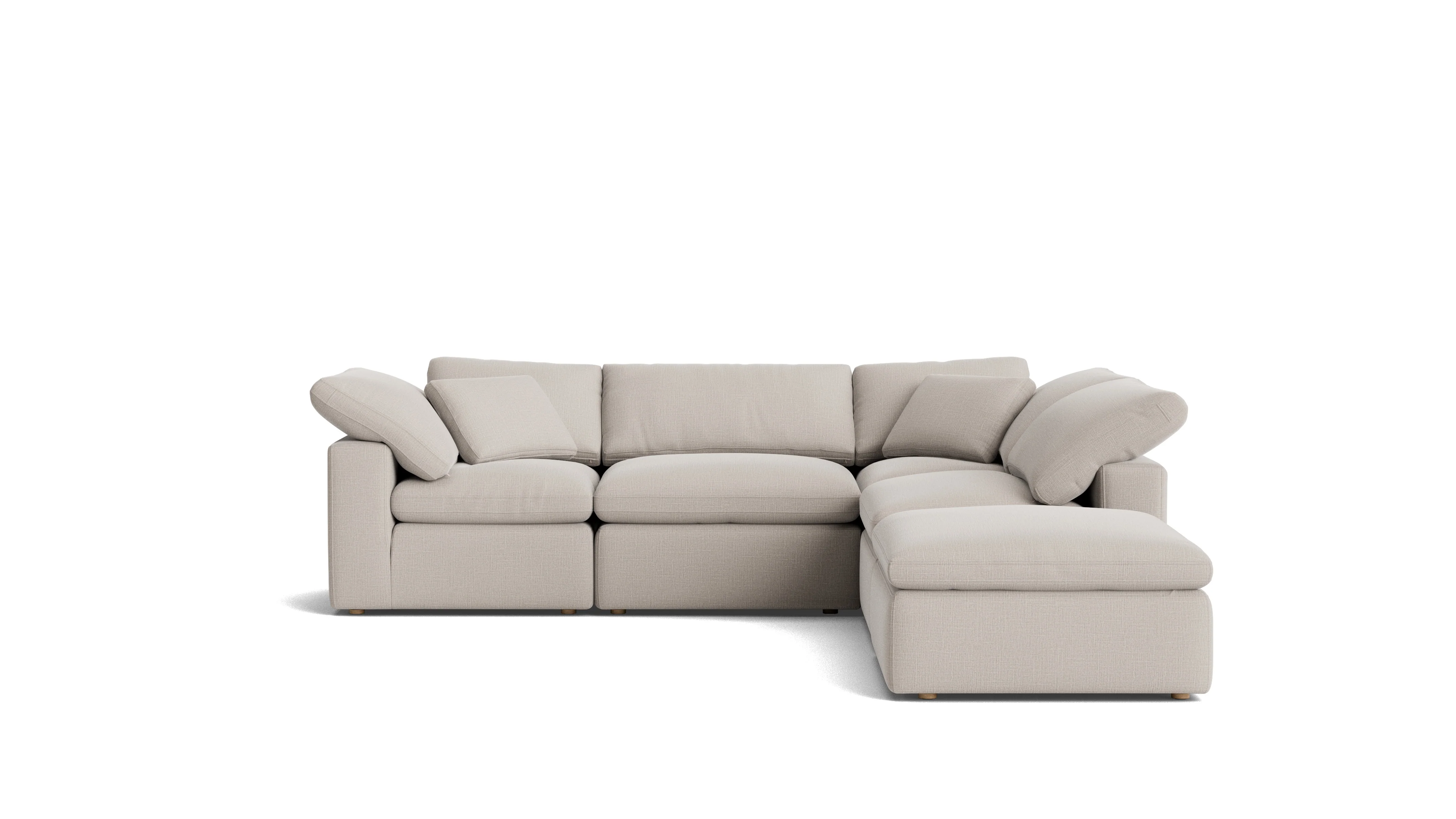Movie Night™ 5-Piece Modular Sectional, Standard, Clay - Image 2