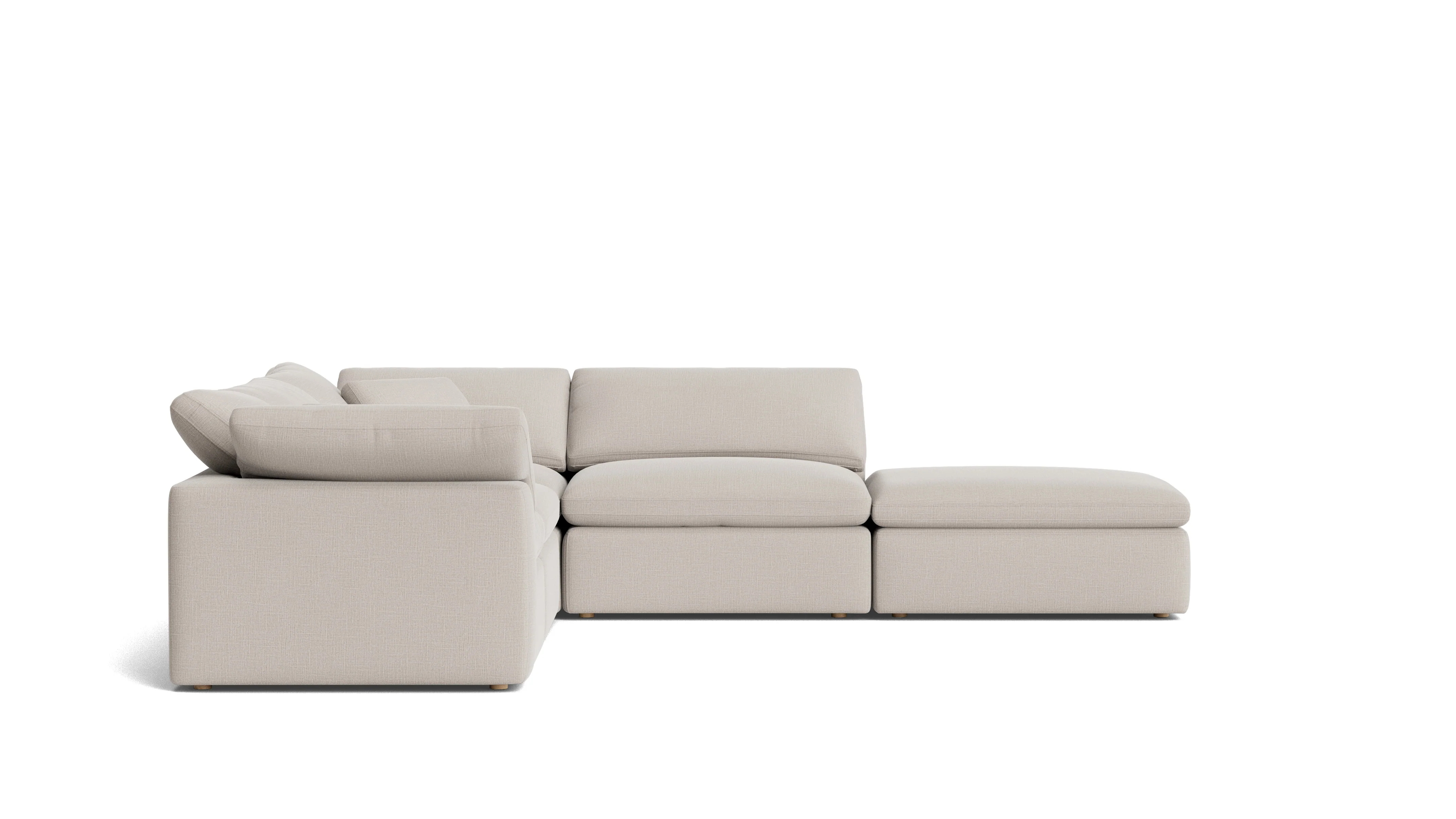 Movie Night™ 5-Piece Modular Sectional, Standard, Clay - Image 4