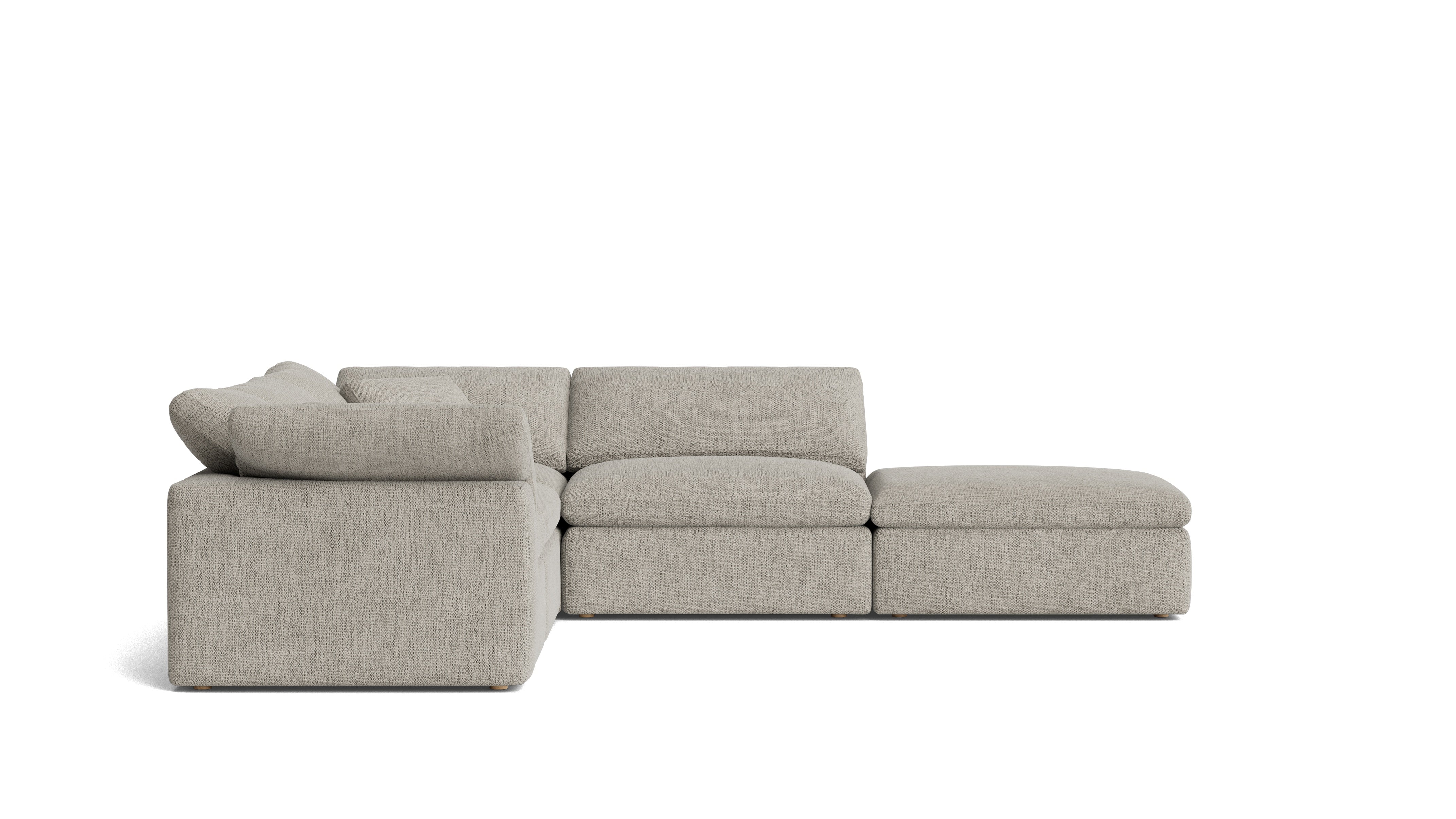 Movie Night™ 5-Piece Modular Sectional, Standard, Oatmeal - Image 4