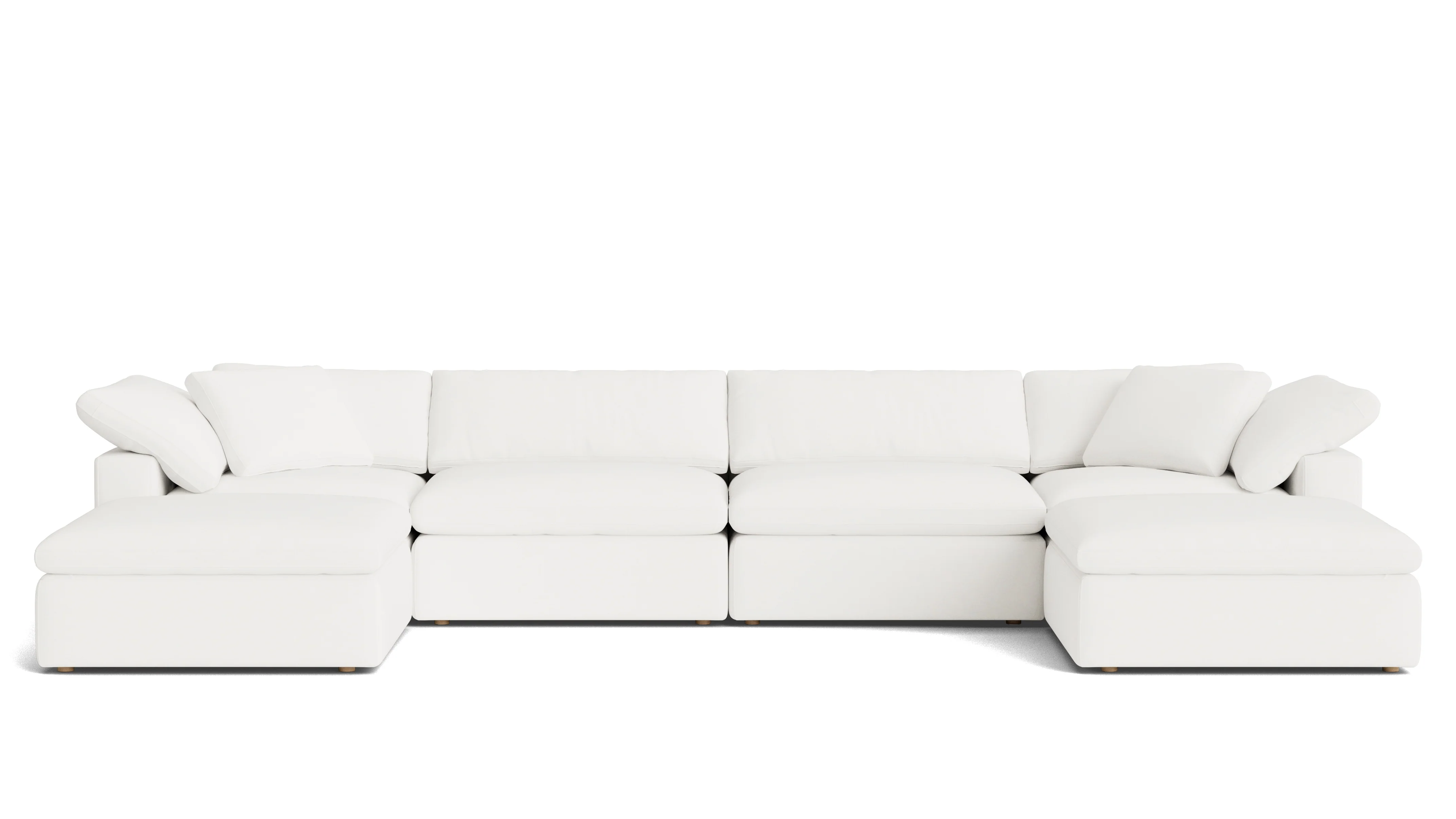Movie Night™ 6-Piece Modular U-Shaped Sectional, Large, Brie - Image 2