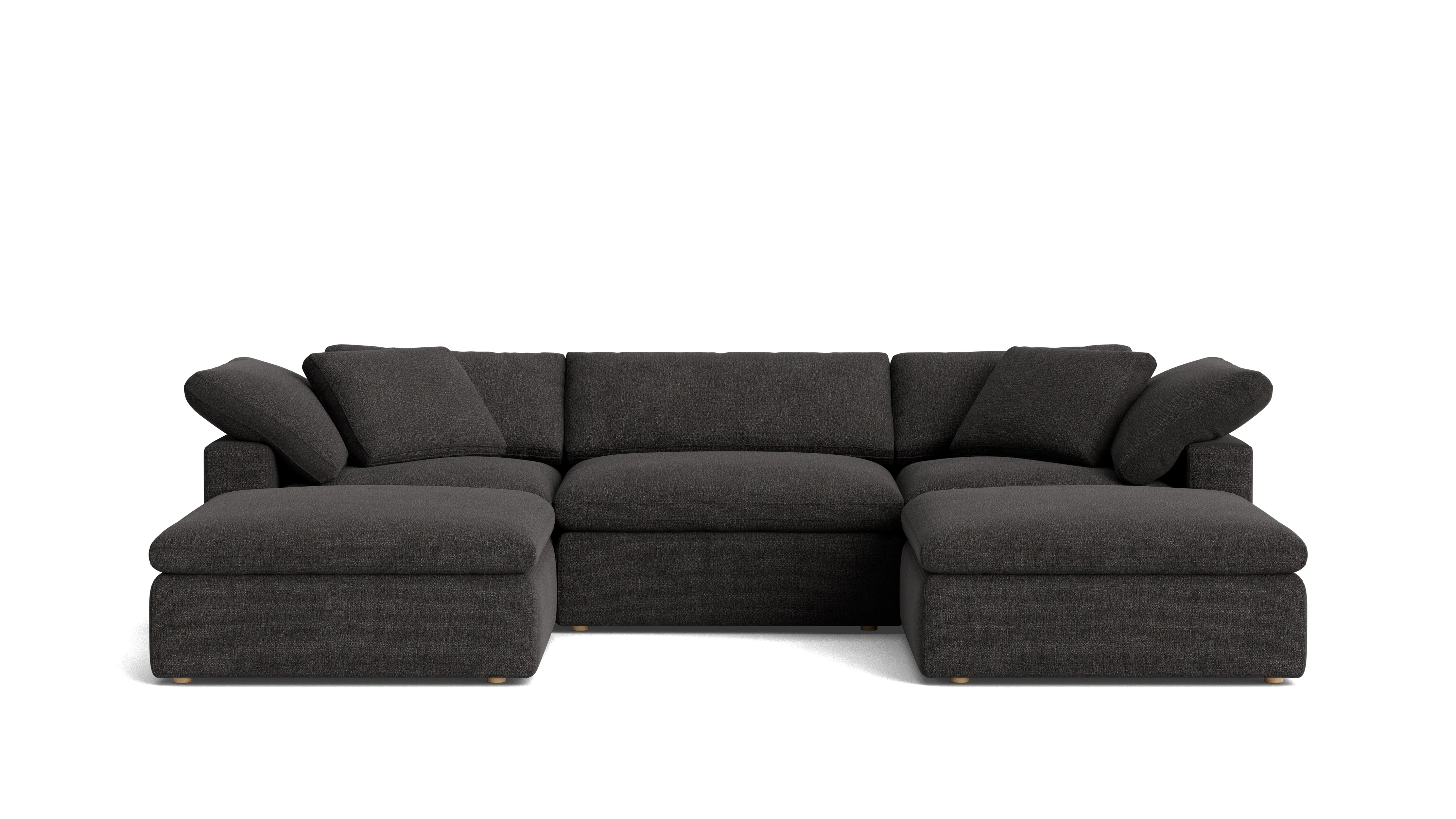 Movie Night™ 5-Piece Modular U-Shaped Sectional, Large, Dark Shadow - Image 2