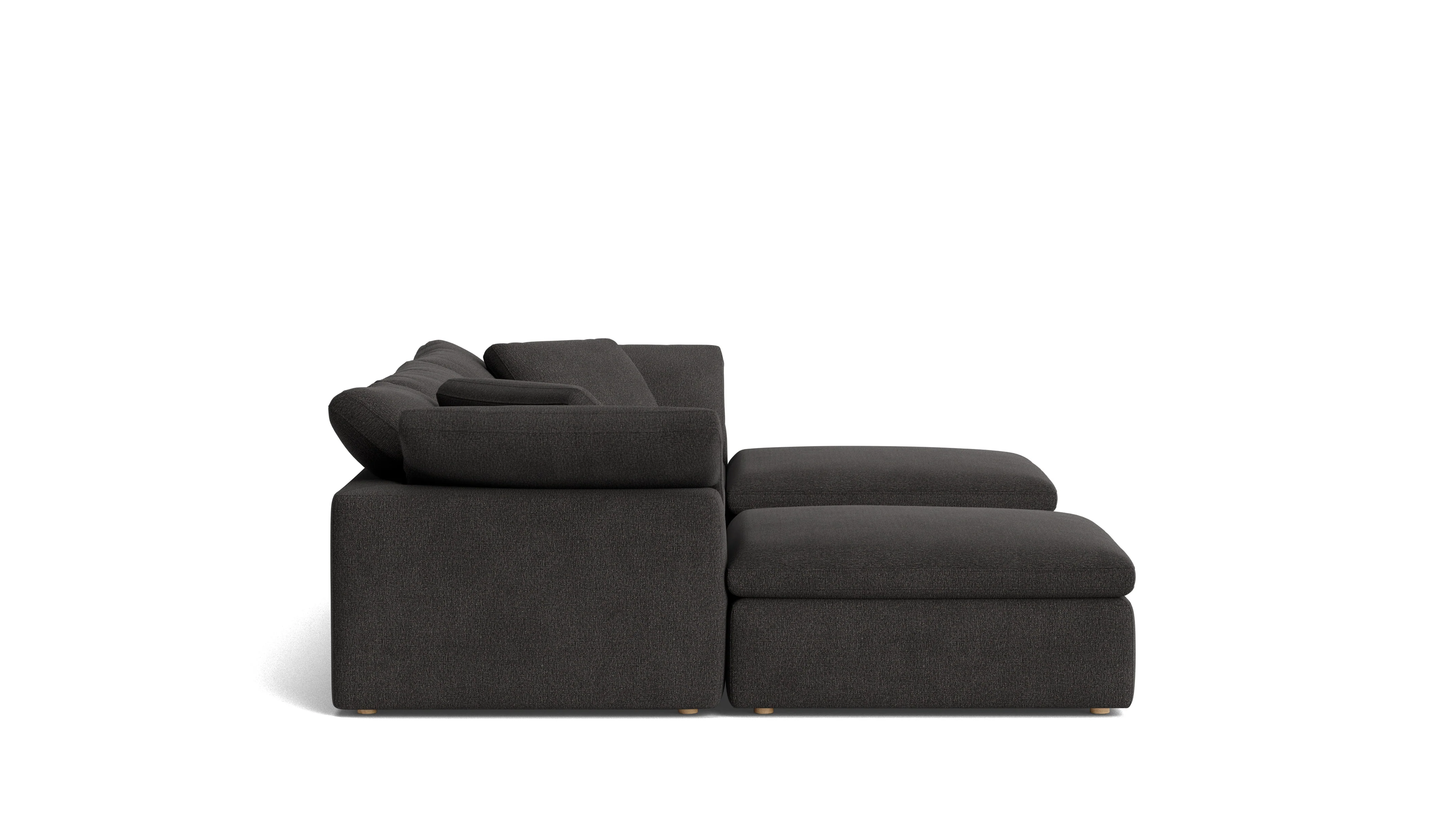 Movie Night™ 5-Piece Modular U-Shaped Sectional, Large, Dark Shadow - Image 4