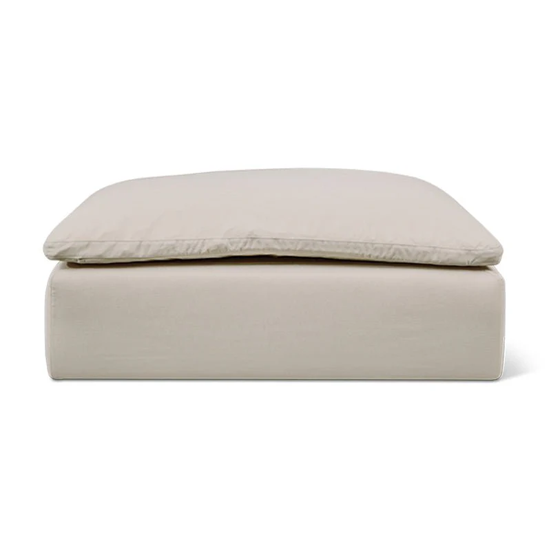 Movie Night™ Outdoor Ottoman, Large, Ivory