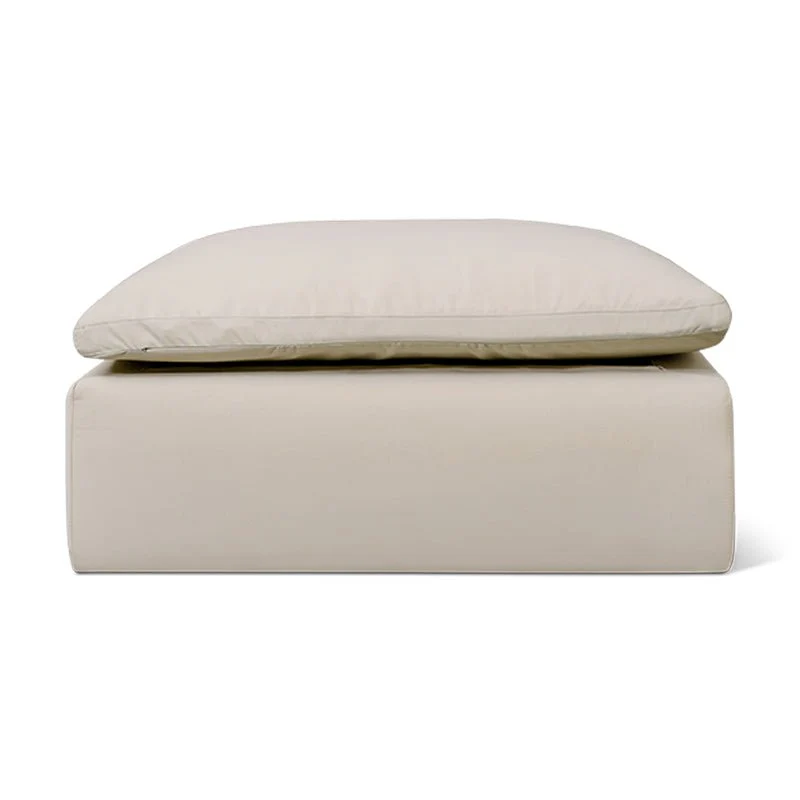 Movie Night™ Outdoor Ottoman, Standard, Ivory