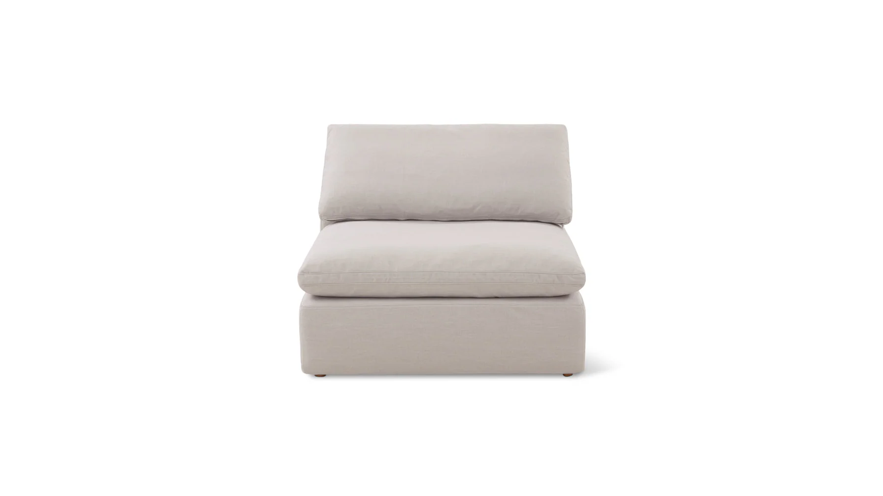 Slipcover - Movie Night™ Armless Chair, Standard, Clay - Image 3