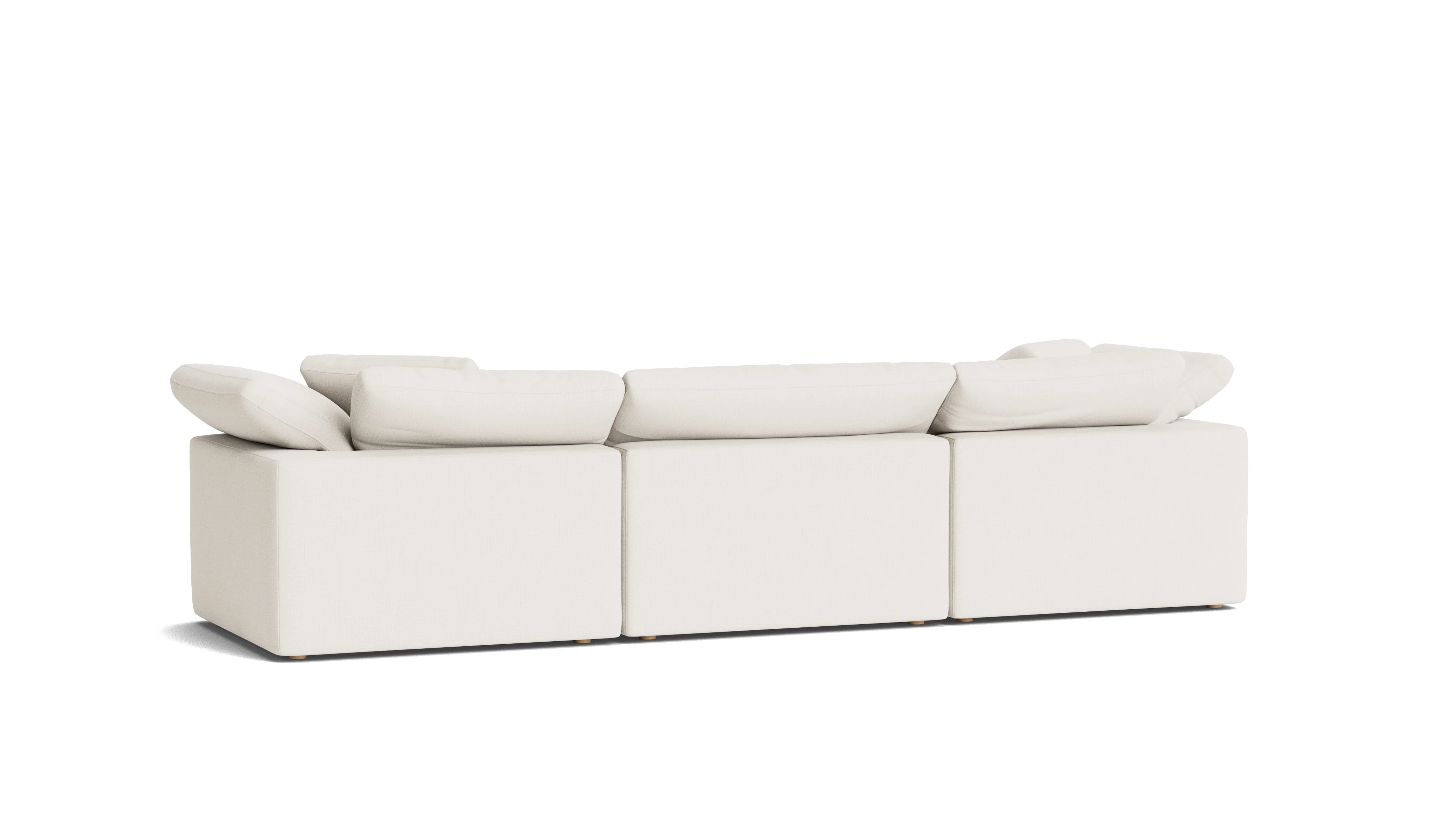 Movie Night™ 3-Piece Modular Sofa, Large, Cream Linen - Image 5