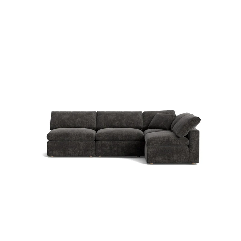 Movie Night™ 4-Piece Modular Sectional Open, Standard, Truffle
