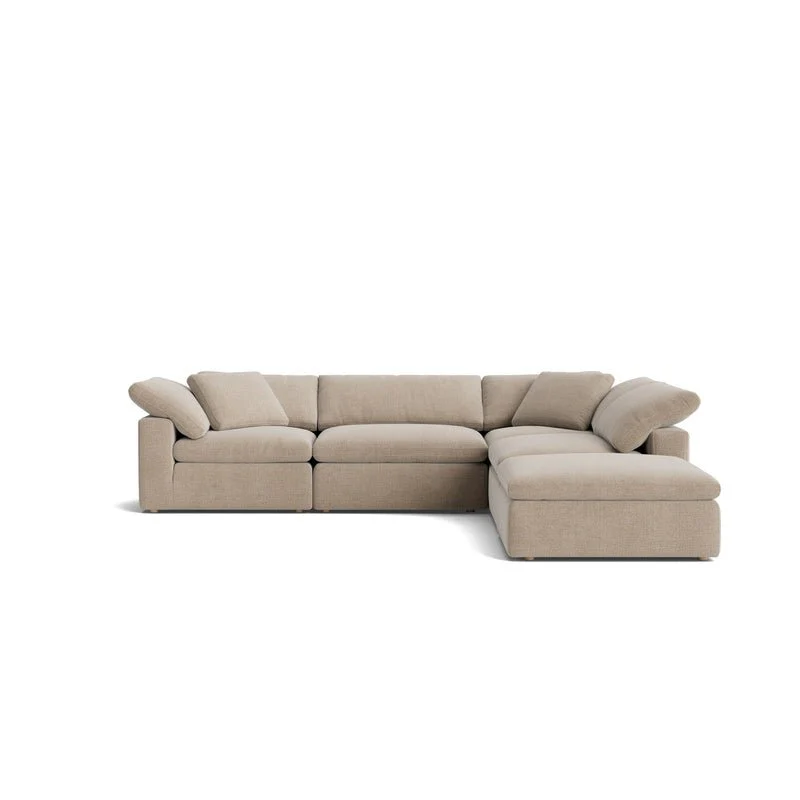 Movie Night™ 5-Piece Modular Sectional, Large, Champagne