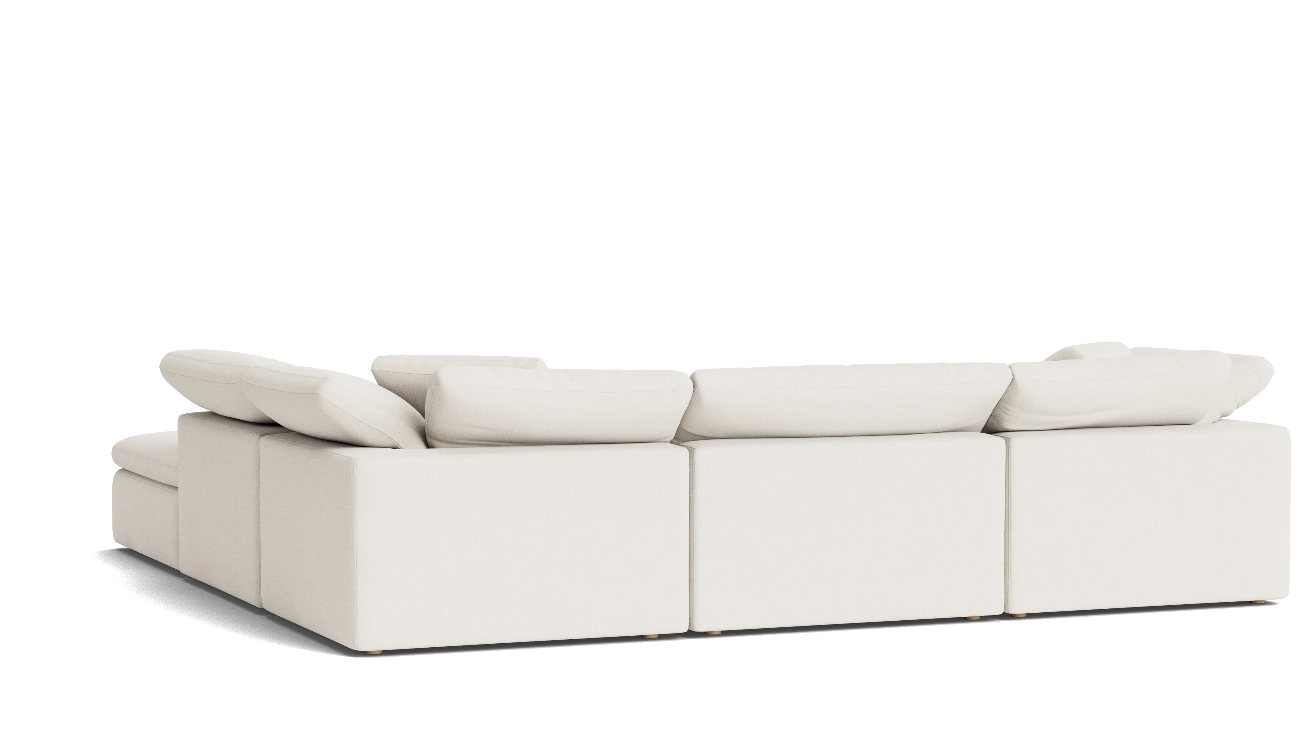 Movie Night™ 5-Piece Modular Sectional, Large, Cream Linen - Image 5