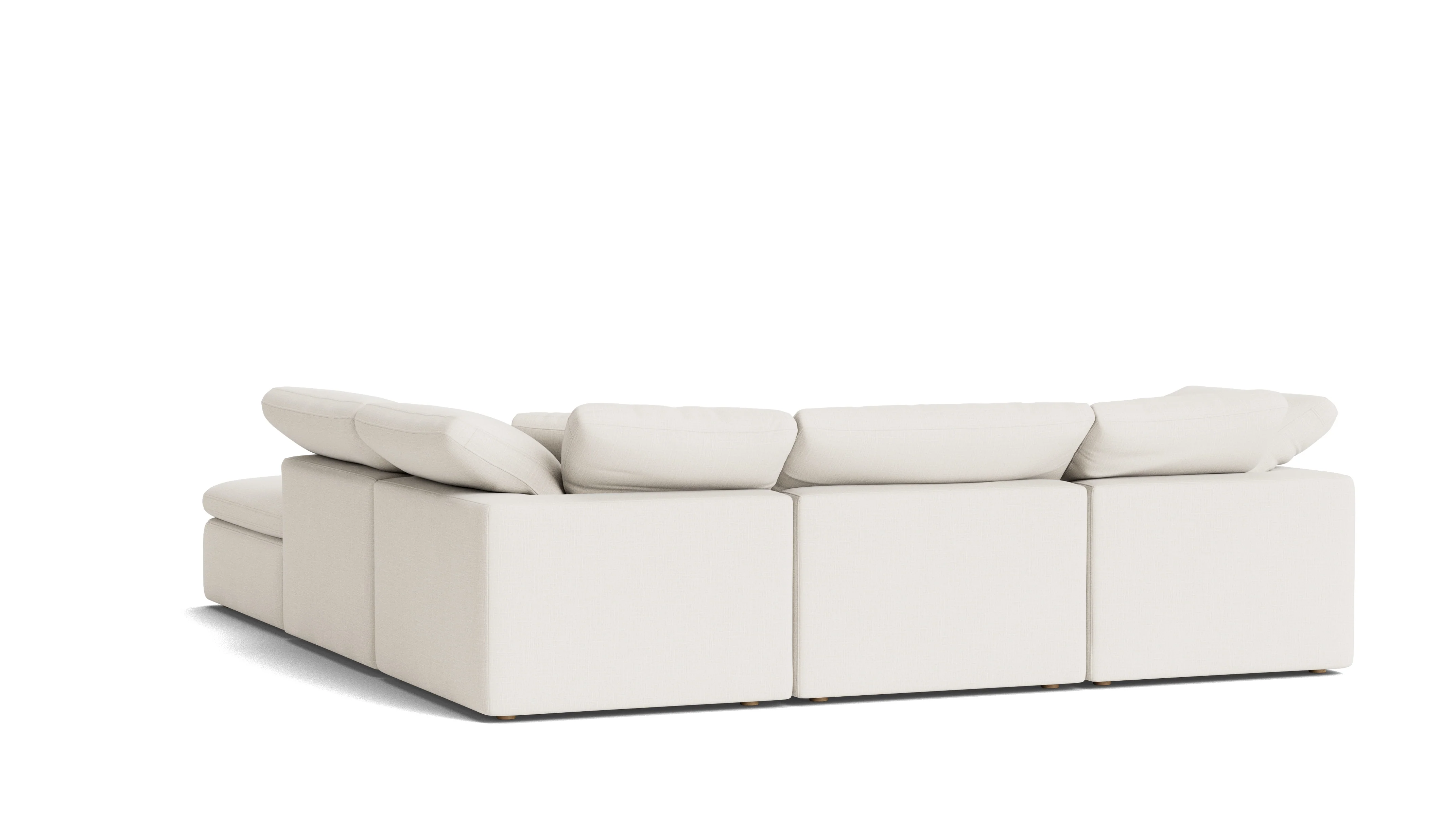Movie Night™ 5-Piece Modular Sectional, Standard, Cream Linen - Image 5