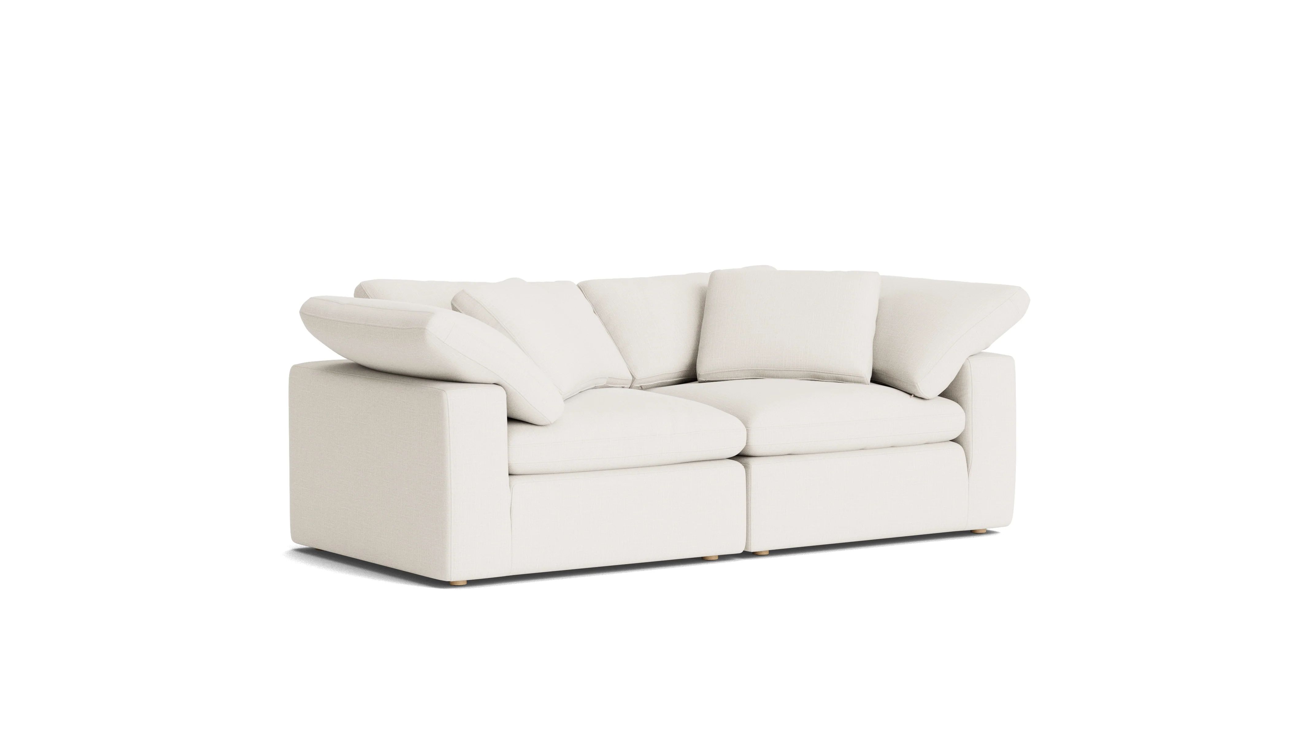 Movie Night™ 2-Piece Modular Sofa, Large, Cream Linen - Image 3