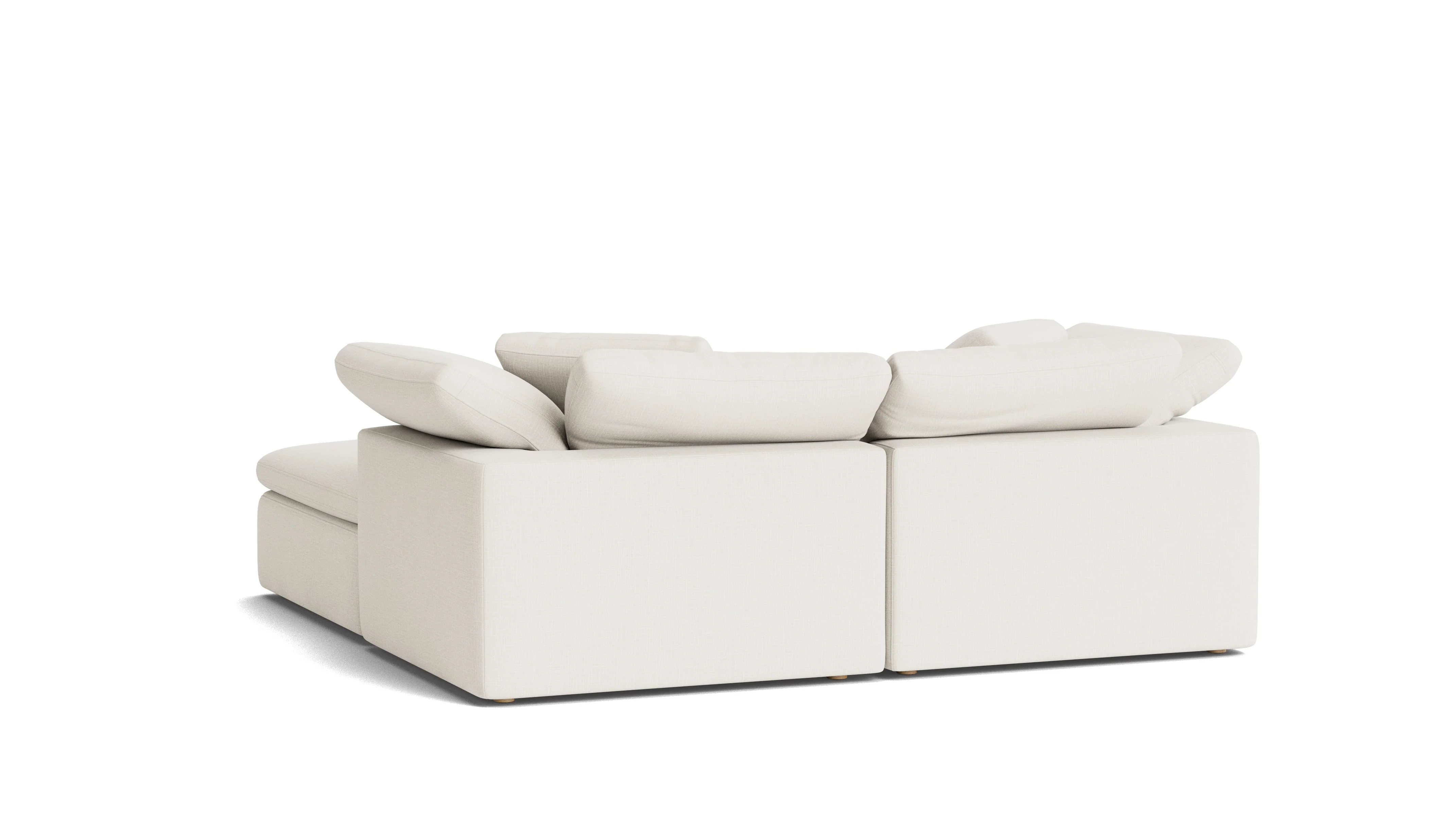 Movie Night™ 3-Piece Modular Sectional, Large, Cream Linen - Image 5