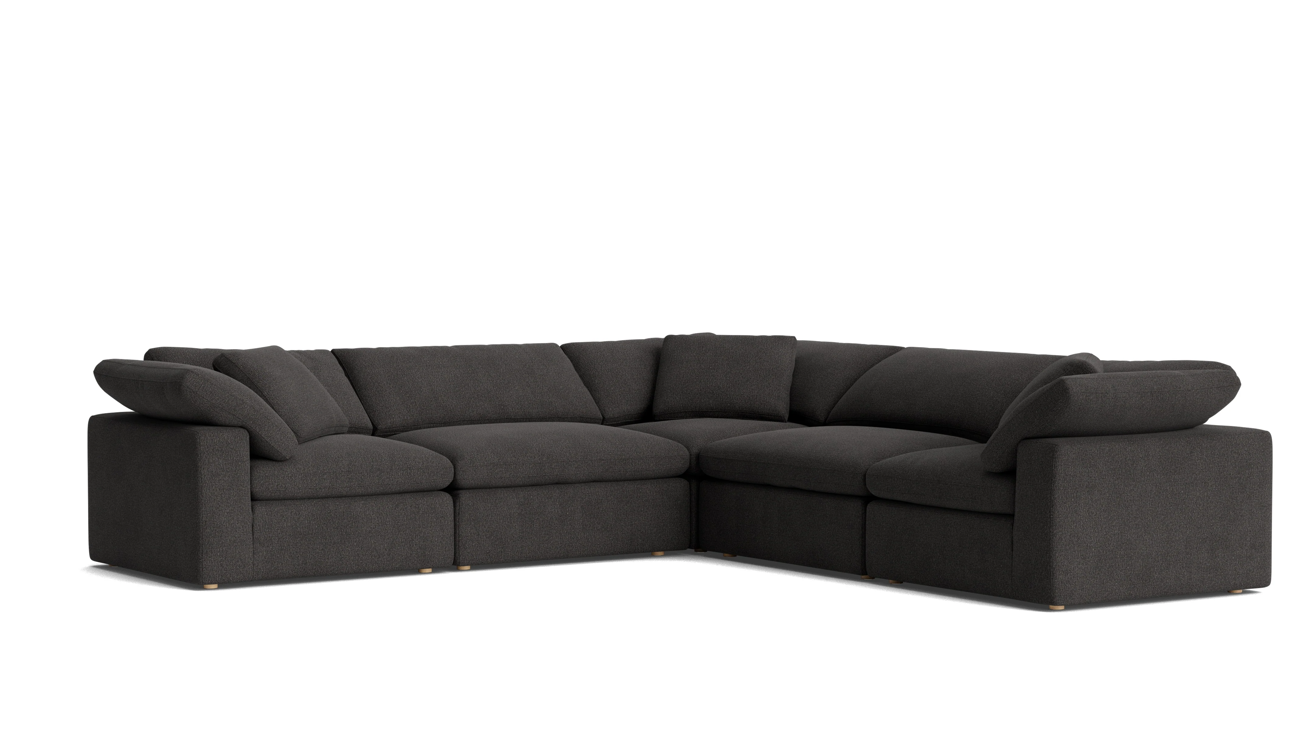 Movie Night™ 5-Piece Modular Sectional Closed, Large, Dark Shadow - Image 3