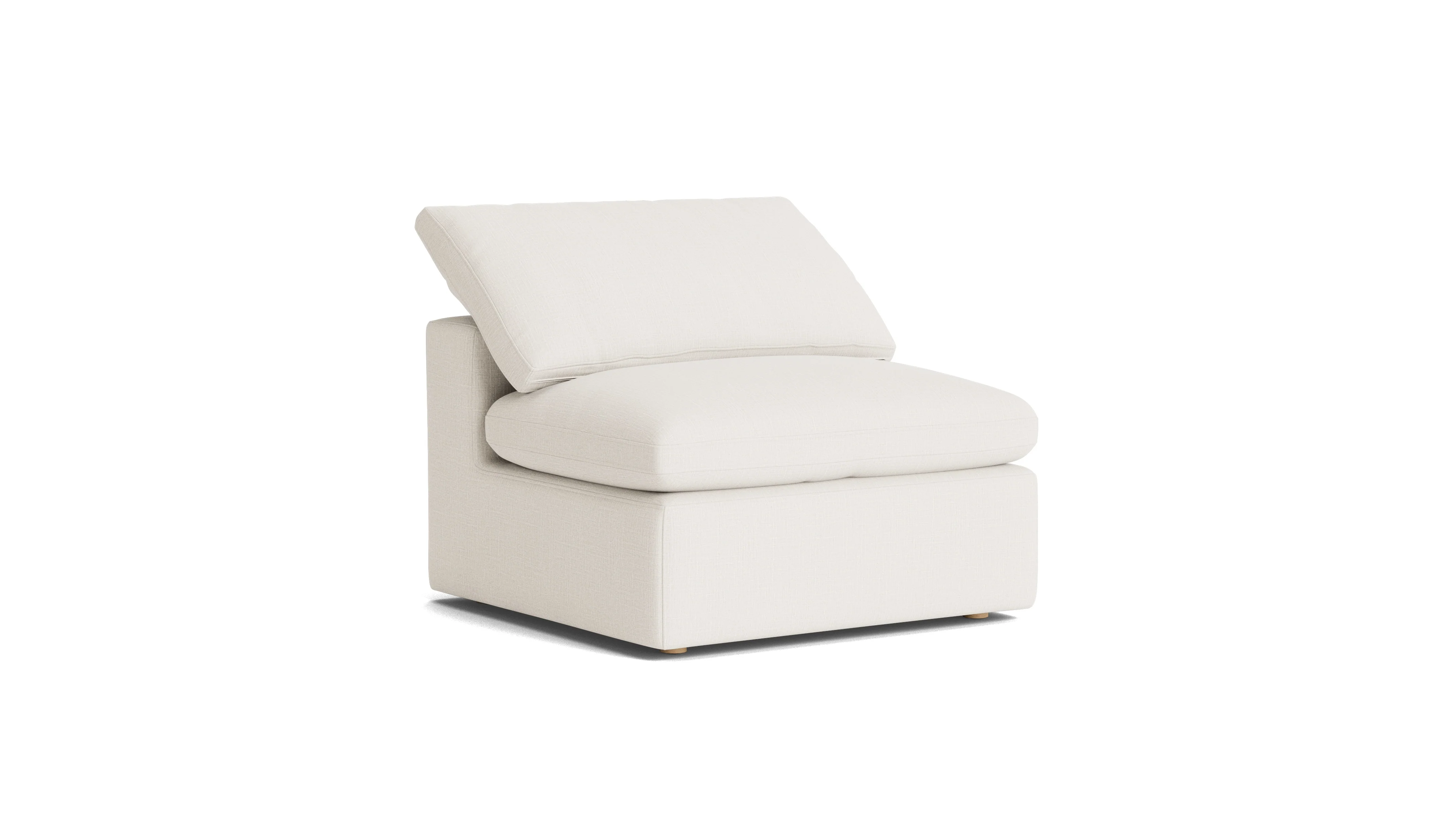 Movie Night™ Armless Chair, Large, Cream Linen - Image 3