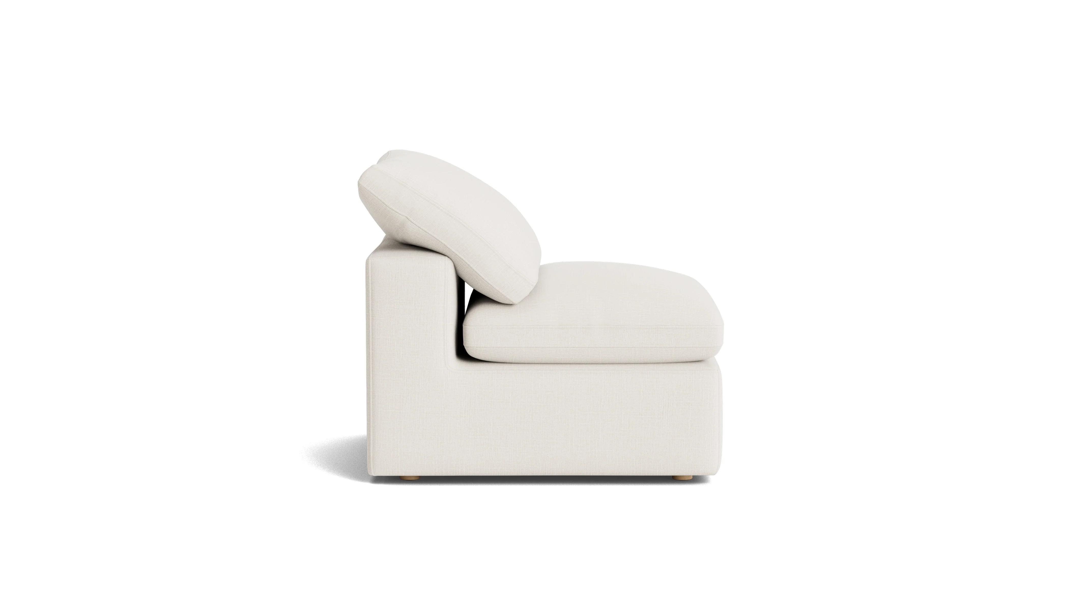 Movie Night™ Armless Chair, Large, Cream Linen - Image 4