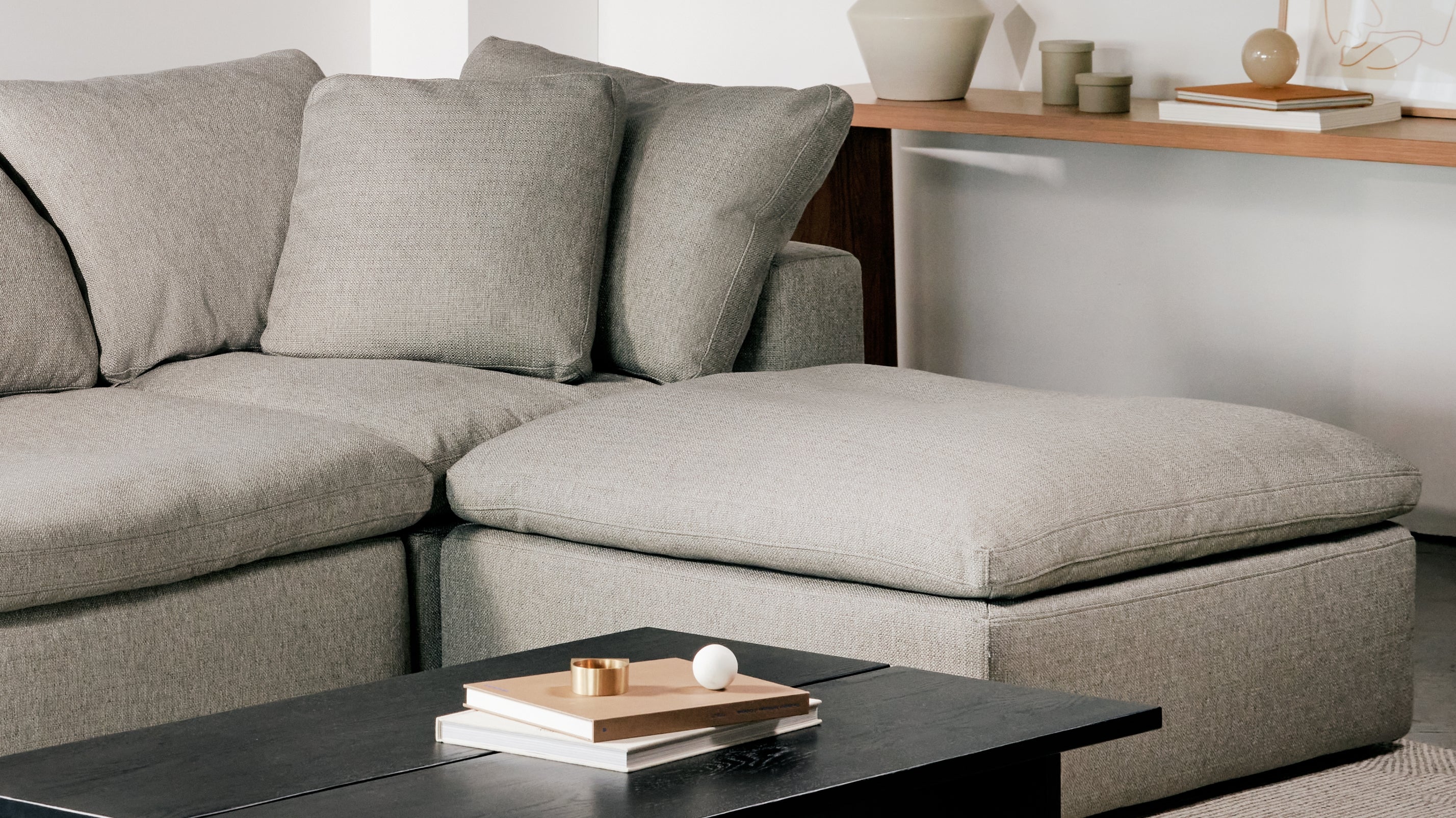 Movie Night™ Ottoman, Large, Brie - Image 6