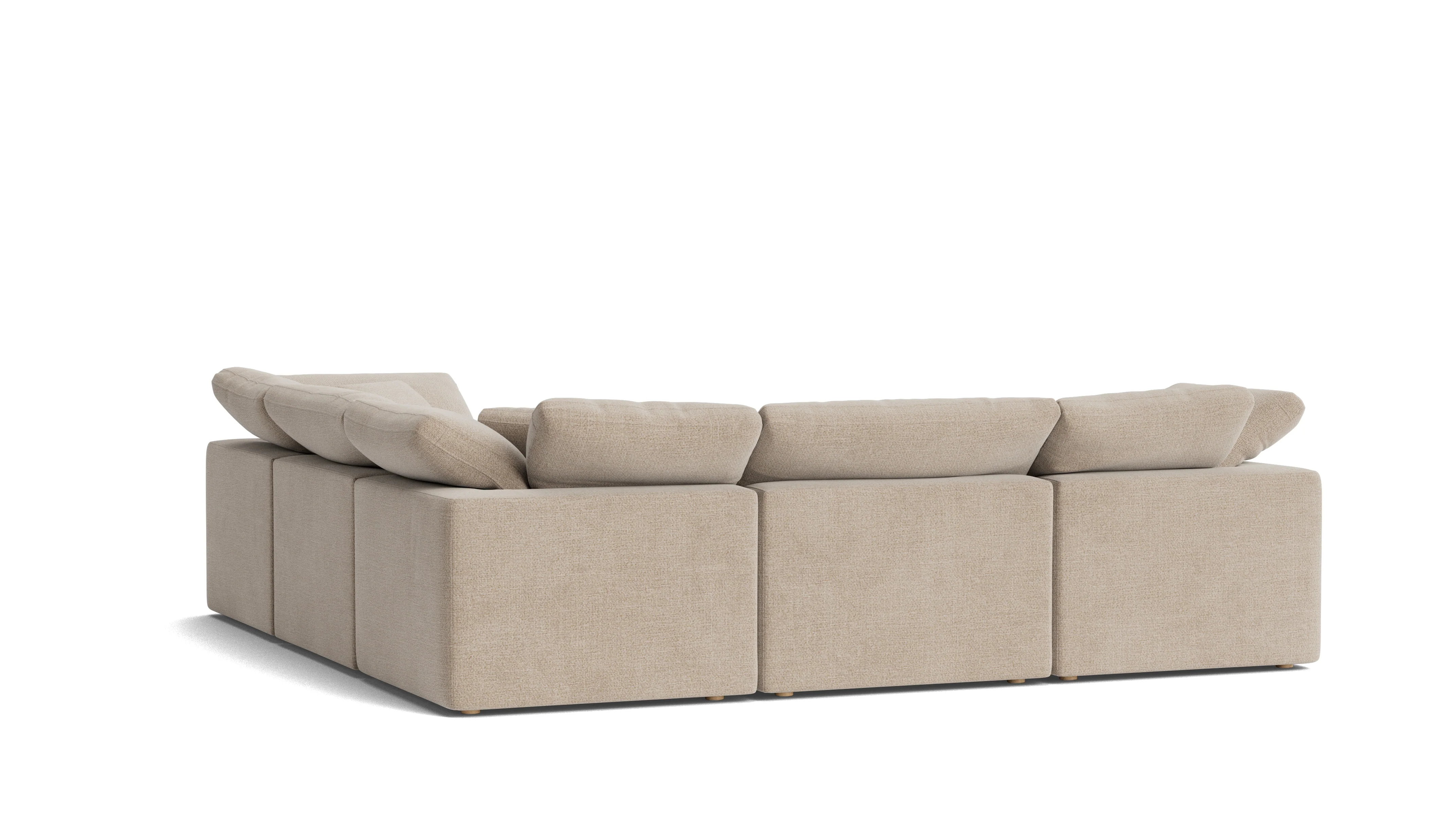 Movie Night™ 5-Piece Modular Sectional Closed, Standard, Champagne - Image 5