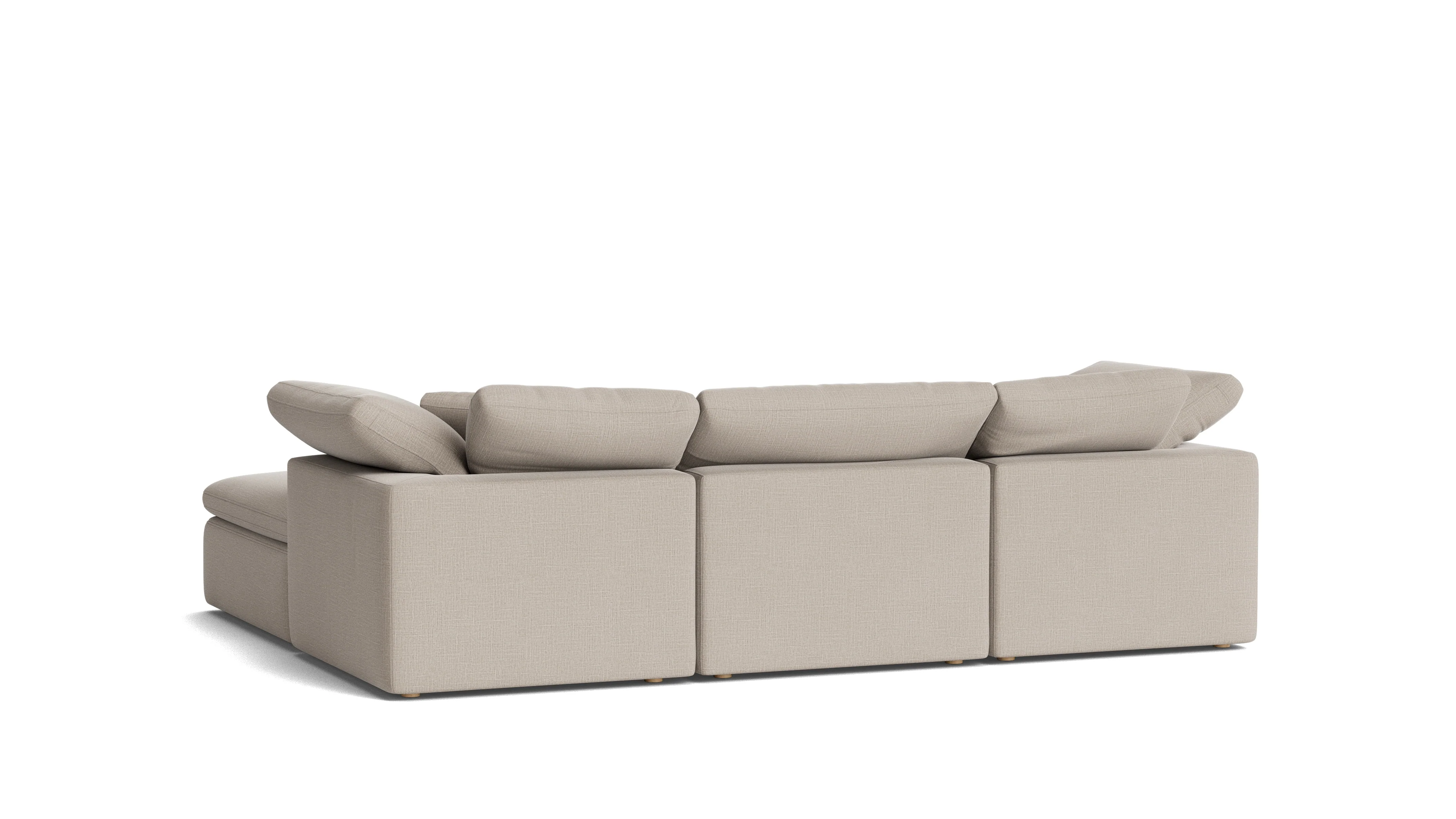 Movie Night™ 4-Piece Modular Sectional, Standard, Light Pebble - Image 5