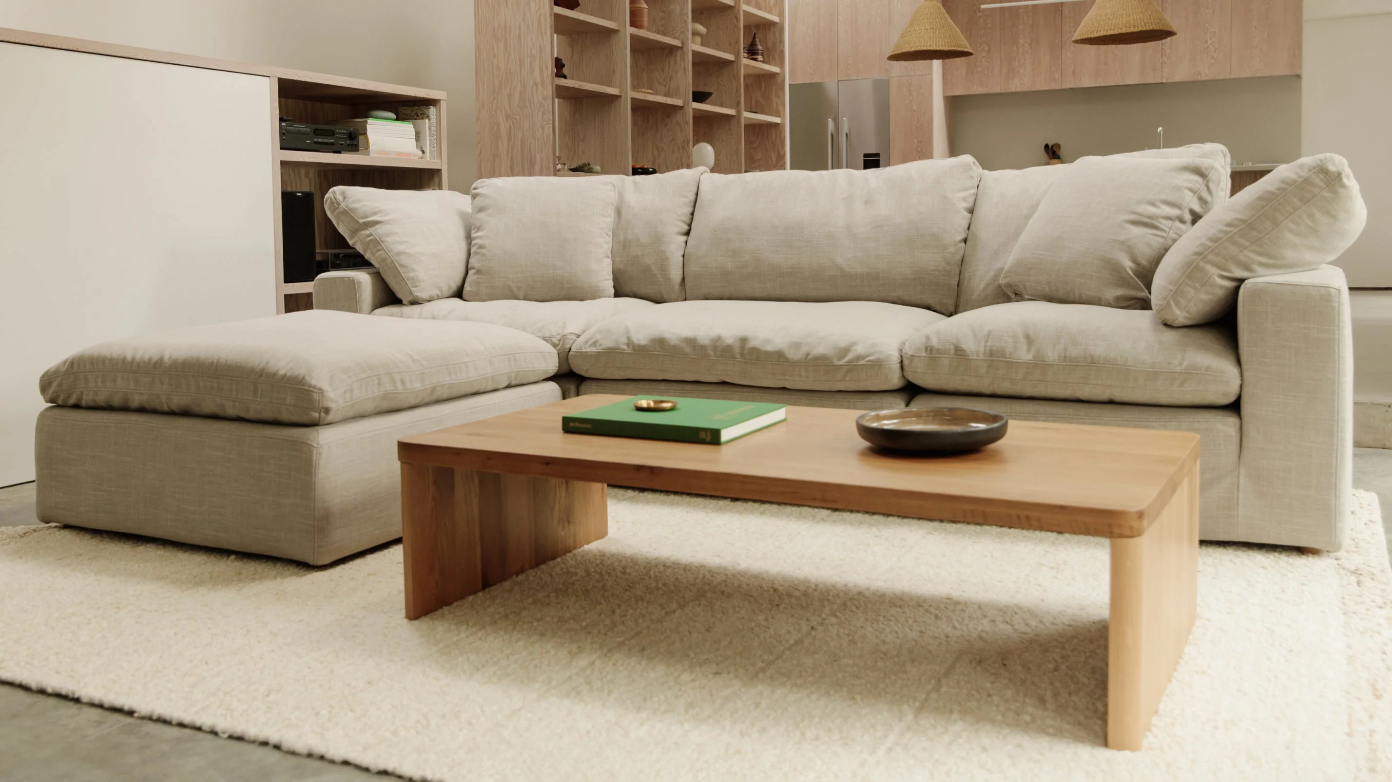 Movie Night™ 4-Piece Modular Sectional, Standard, Light Pebble - Image 6