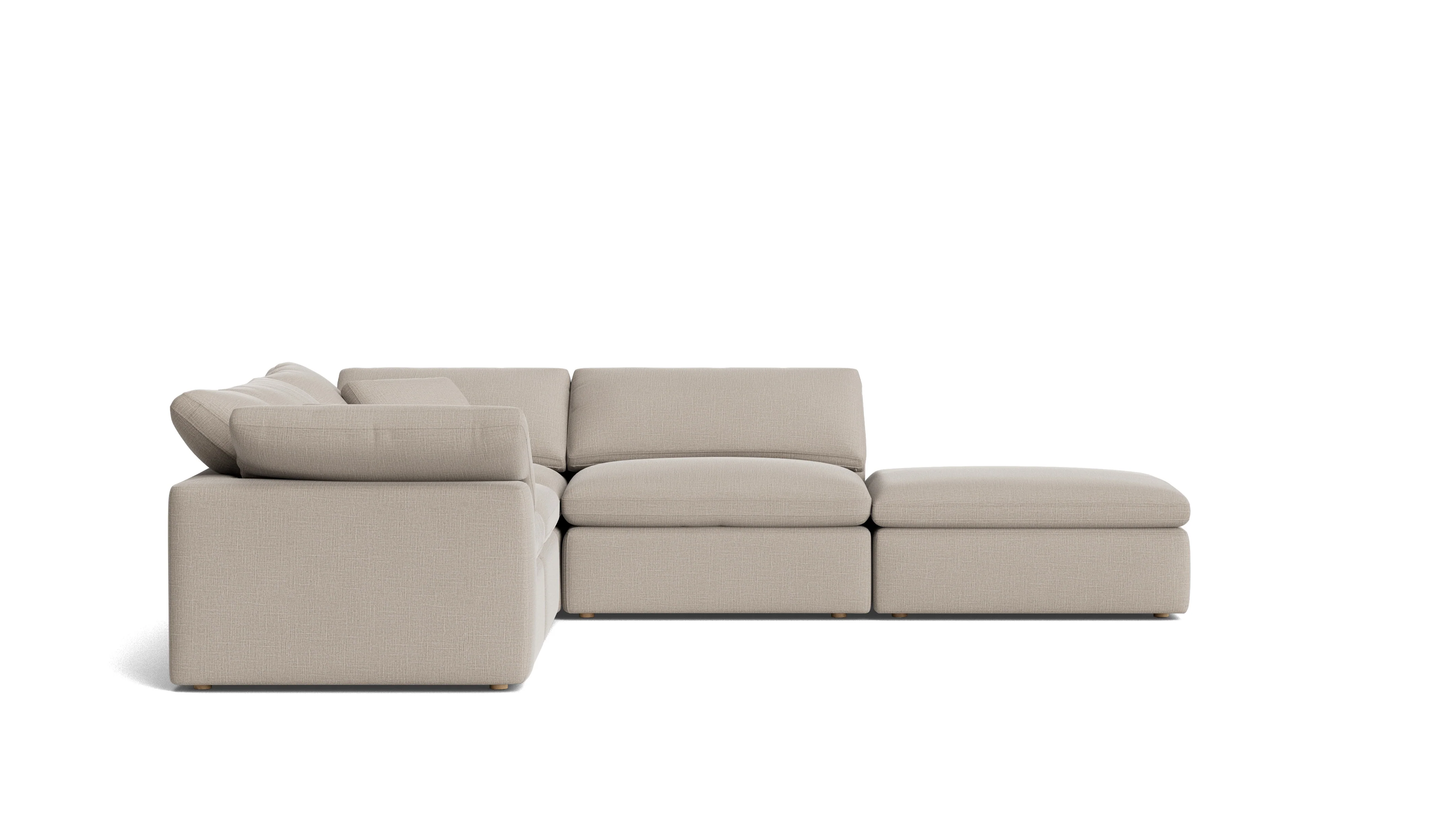 Movie Night™ 5-Piece Modular Sectional, Standard, Light Pebble - Image 4