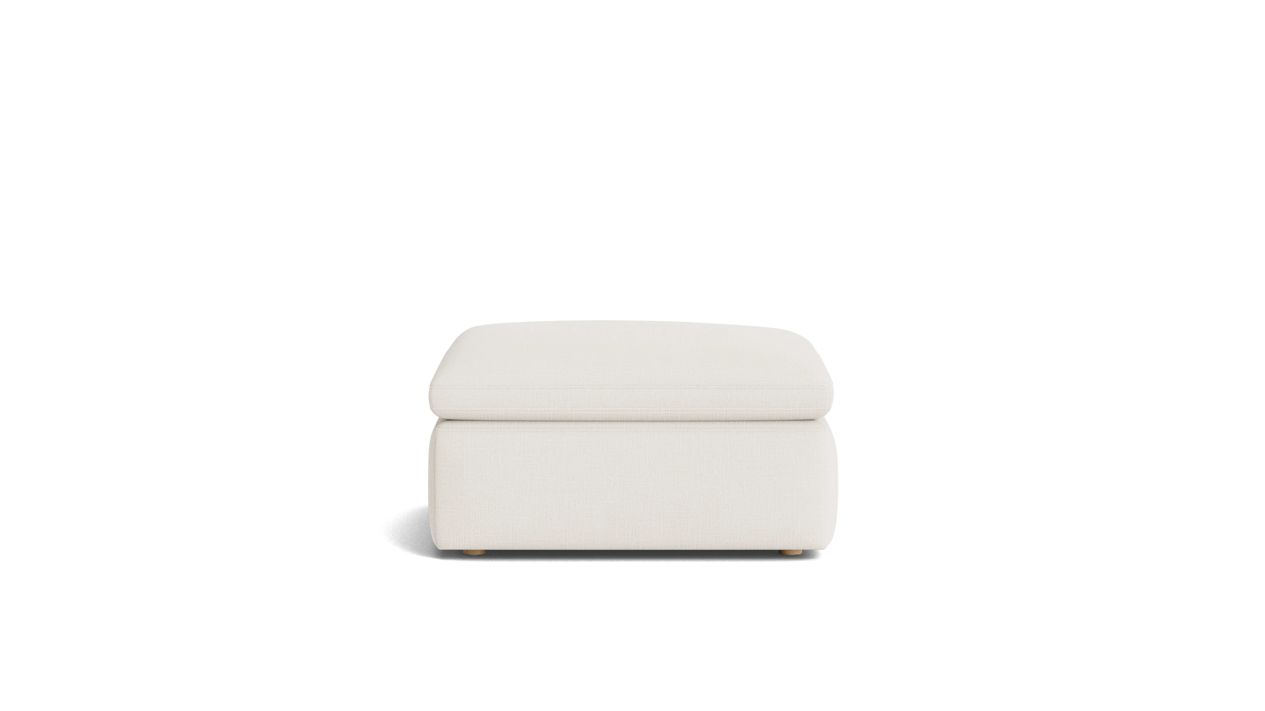 Movie Night™ Ottoman, Standard, Cream Linen - Image 4
