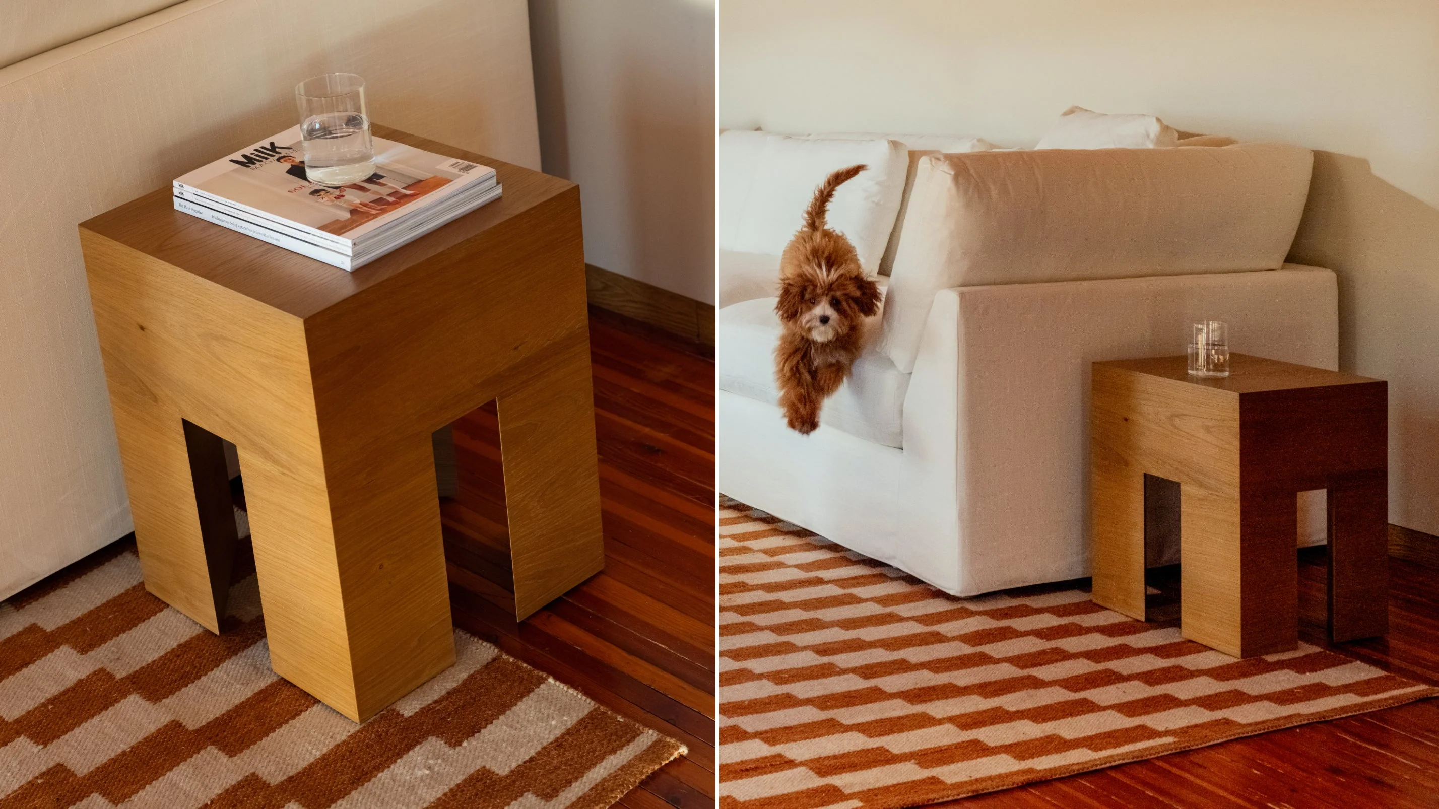On The Block Side Table, Oak - Image 6