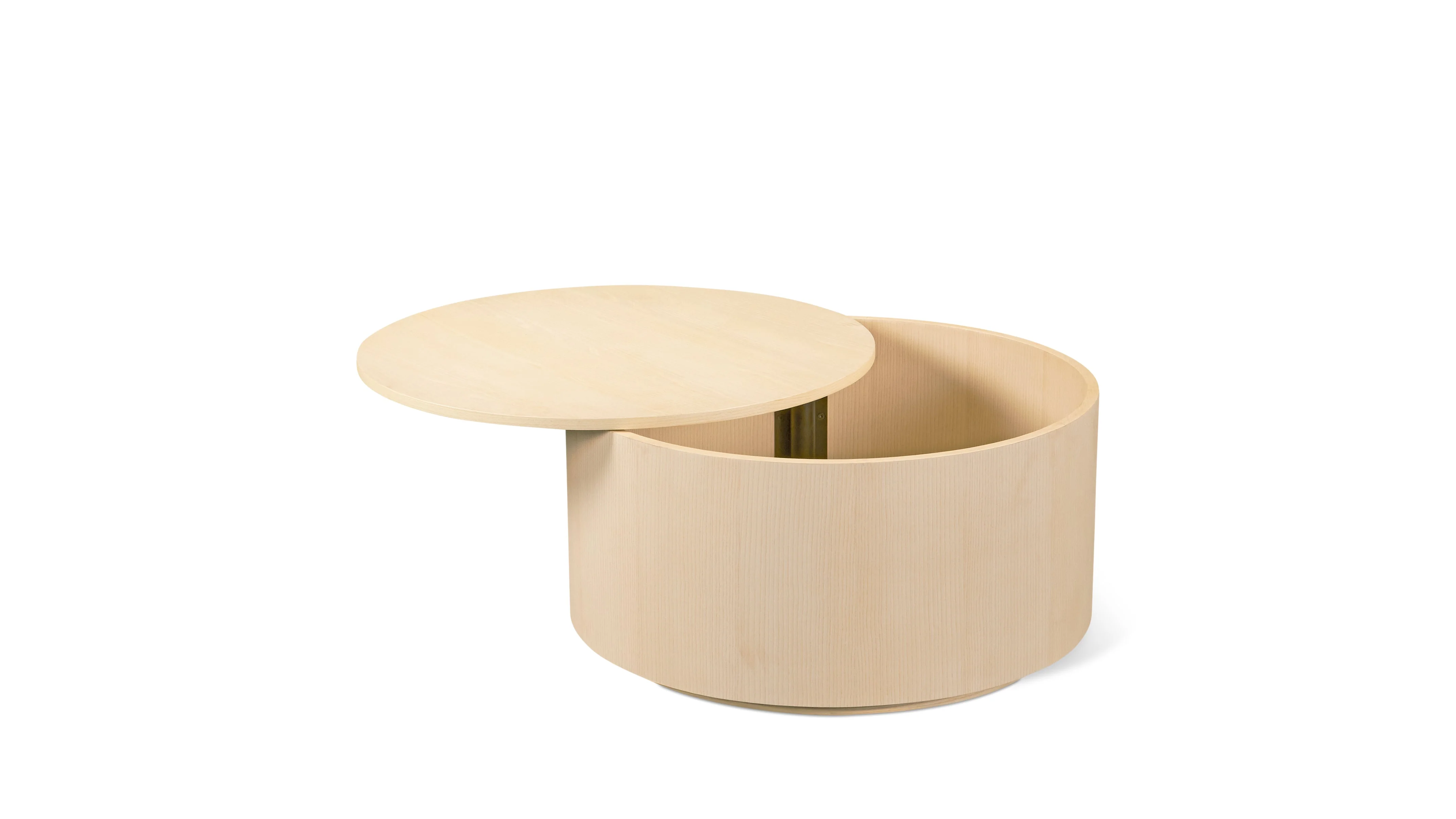 Orbit Storage Coffee Table, White Ash - Image 3