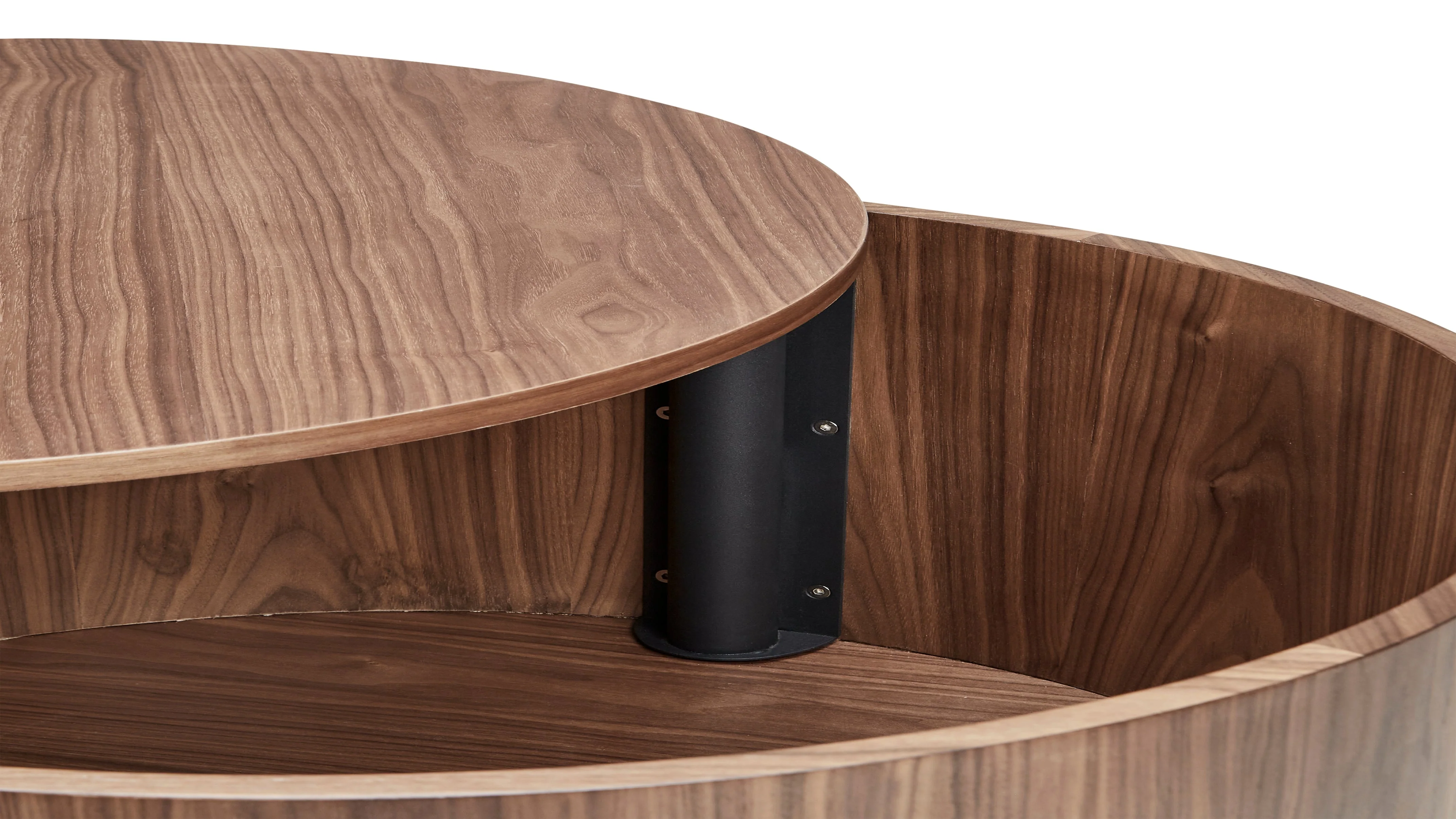 Orbit Storage Coffee Table, Walnut - Image 4