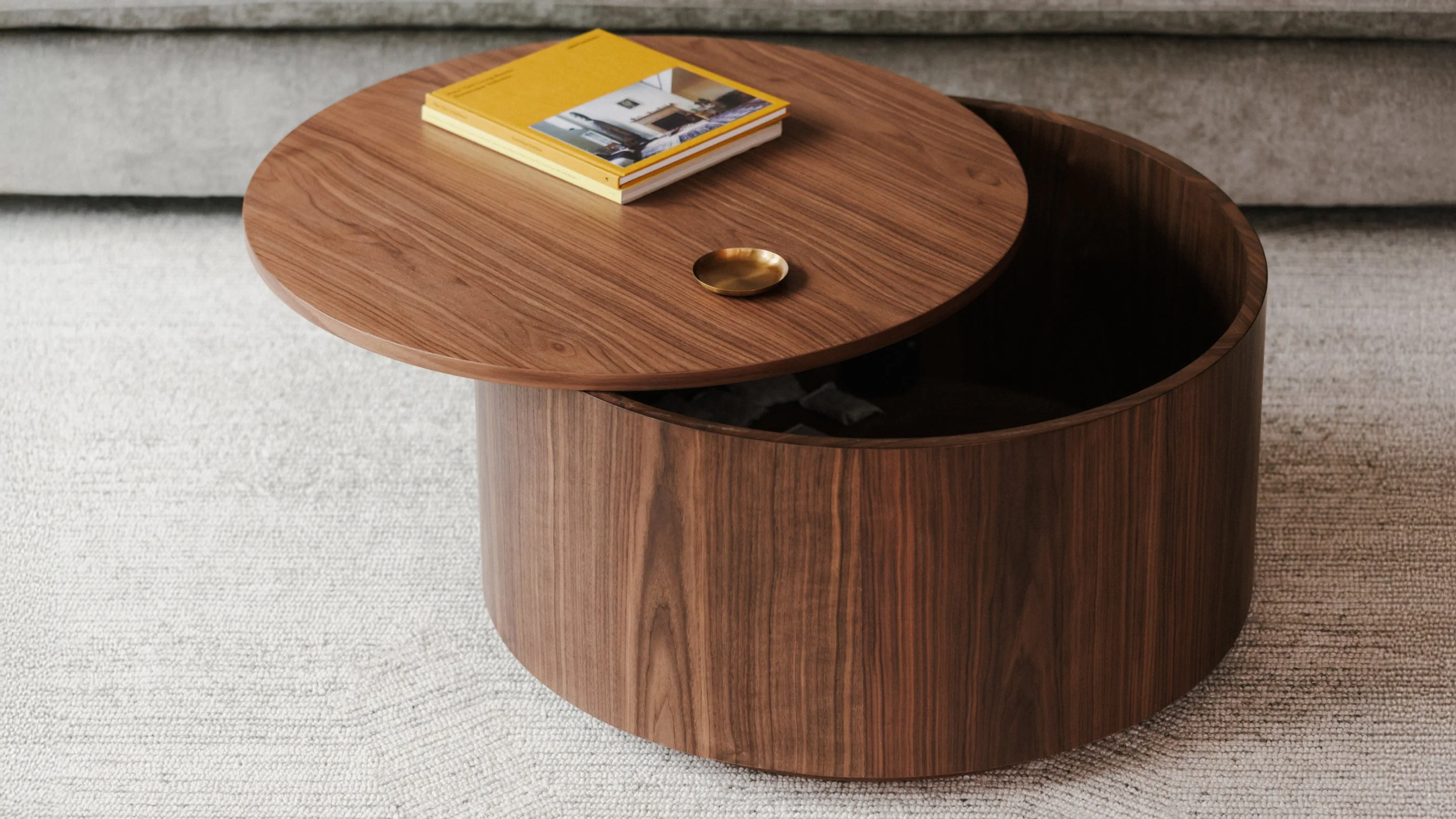 Orbit Storage Coffee Table, Walnut - Image 8