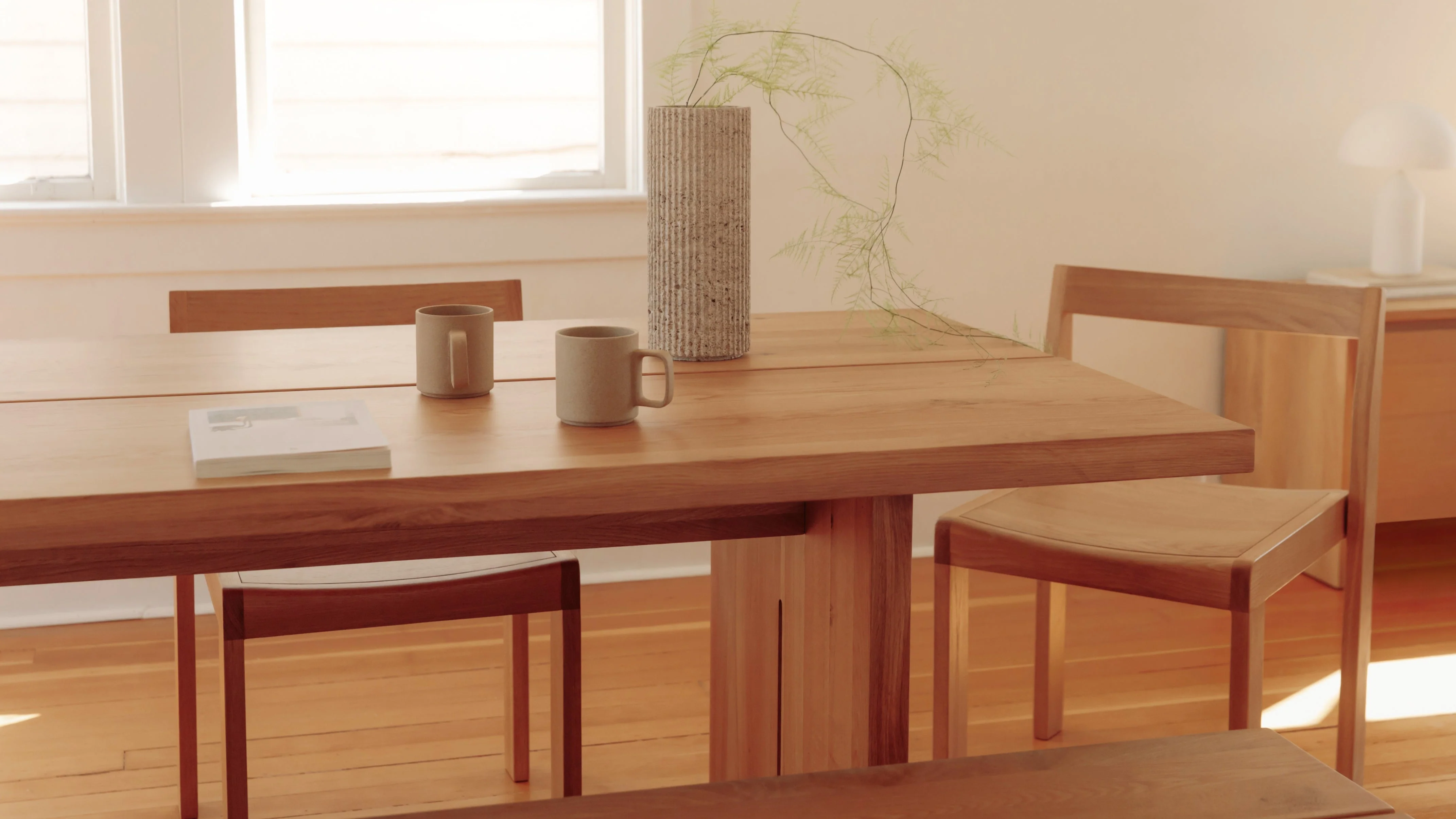 Plane Dining Table, Seats 8-10 People, Oak - Image 3