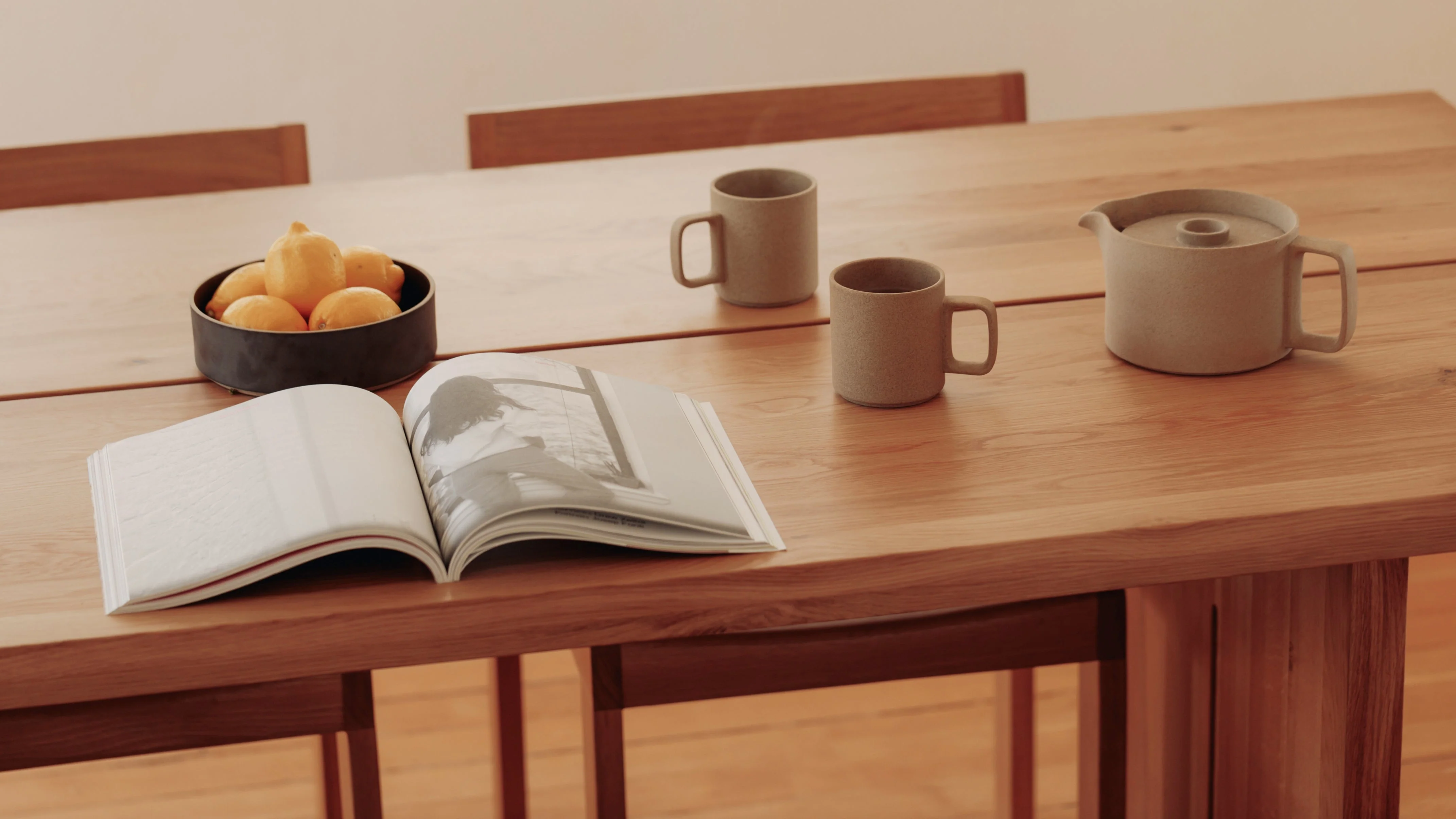 Plane Dining Table, Seats 4-6 People, Oak - Image 4