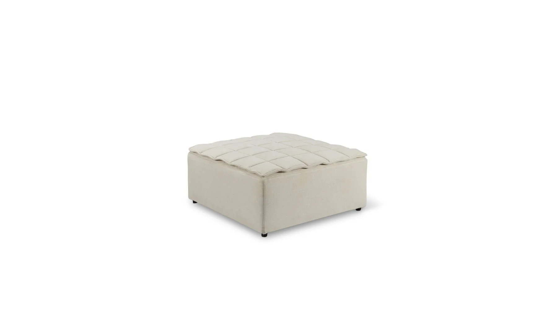 Quilt Ottoman Fawn - Image 3