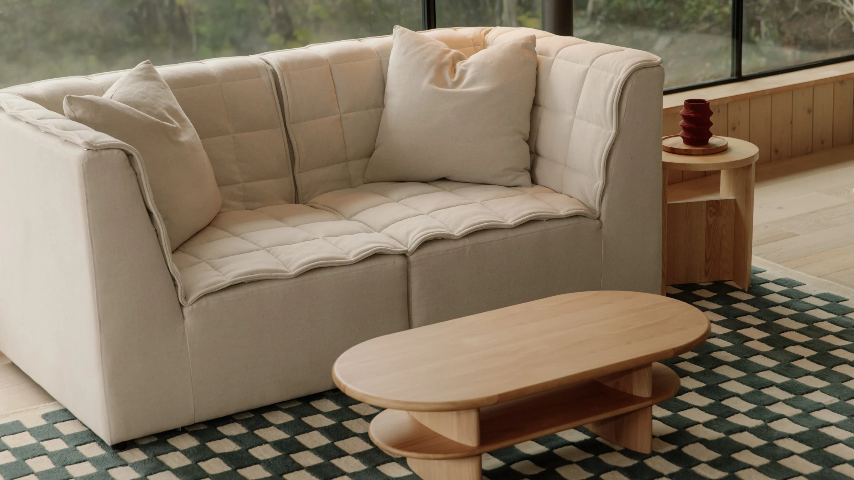 Quilt Ottoman Fawn - Image 7
