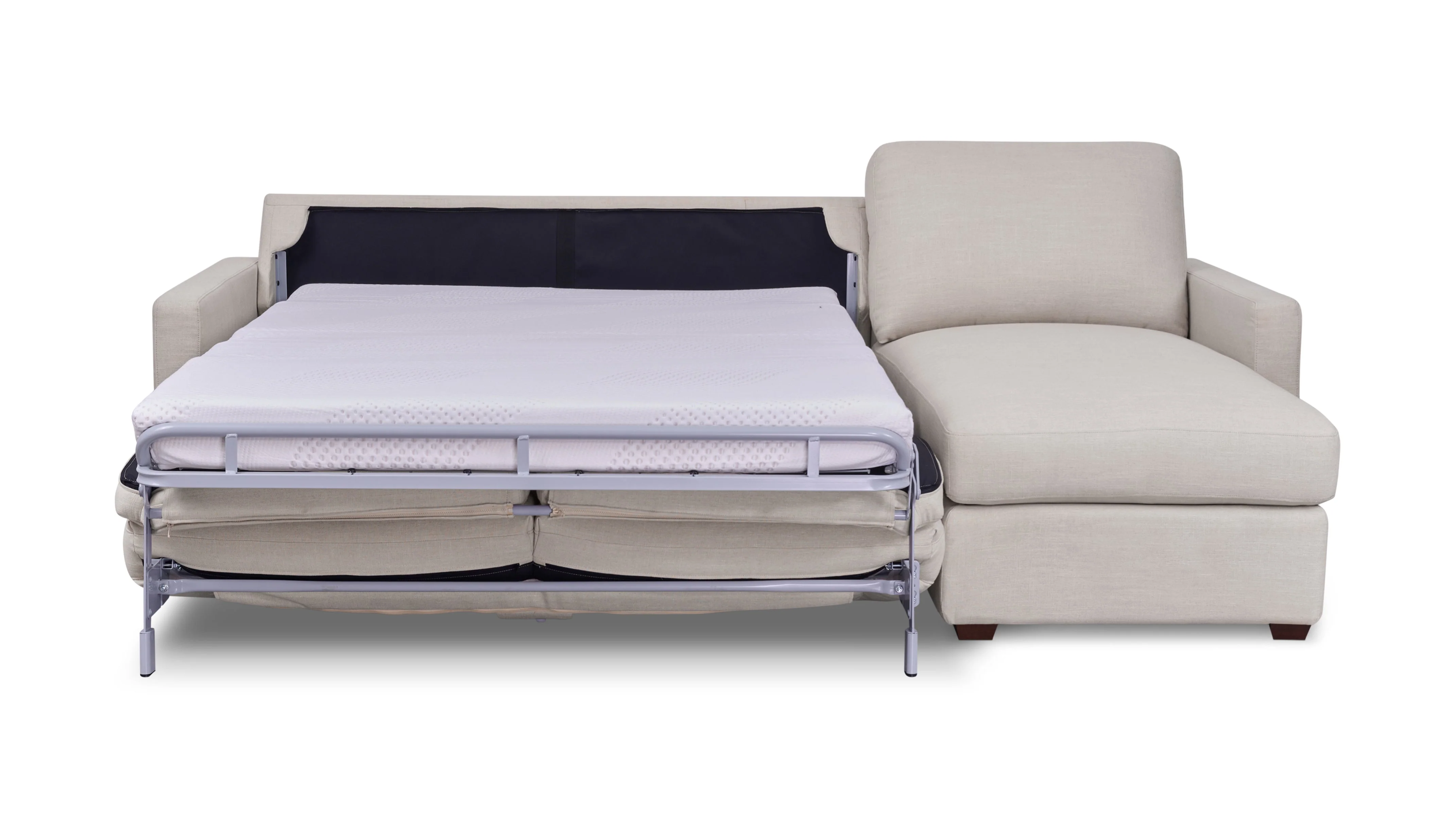 Sleep Over Sofa Bed Sectional (Left or Right), Full, Clay - Image 3