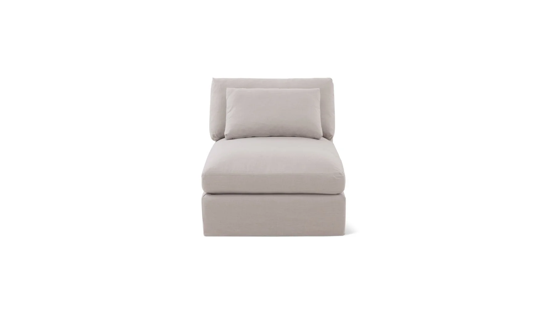 Slipcover - Get Together™ Armless Chair, Large, Clay - Image 3