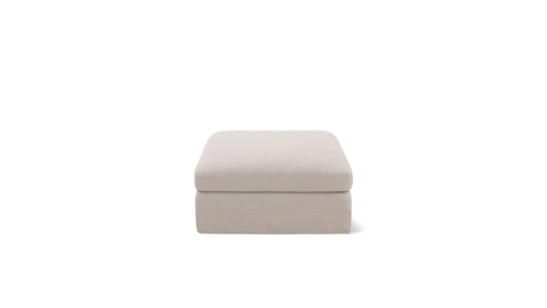 Slipcover - Get Together™ Ottoman, Standard, Clay - Image 3
