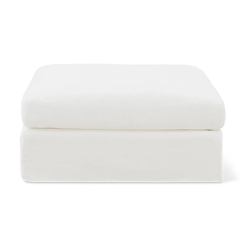 Slipcover - Get Together™ Ottoman, Standard, Sea Salt
