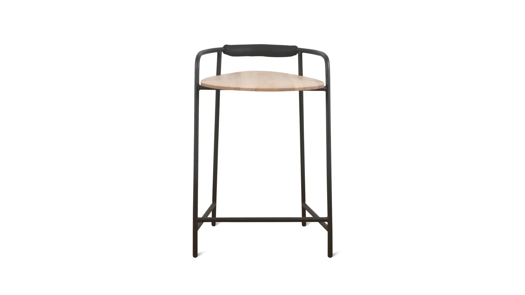 Slow Mornings Stool, Counter, Natural/Black Metal - Image 5